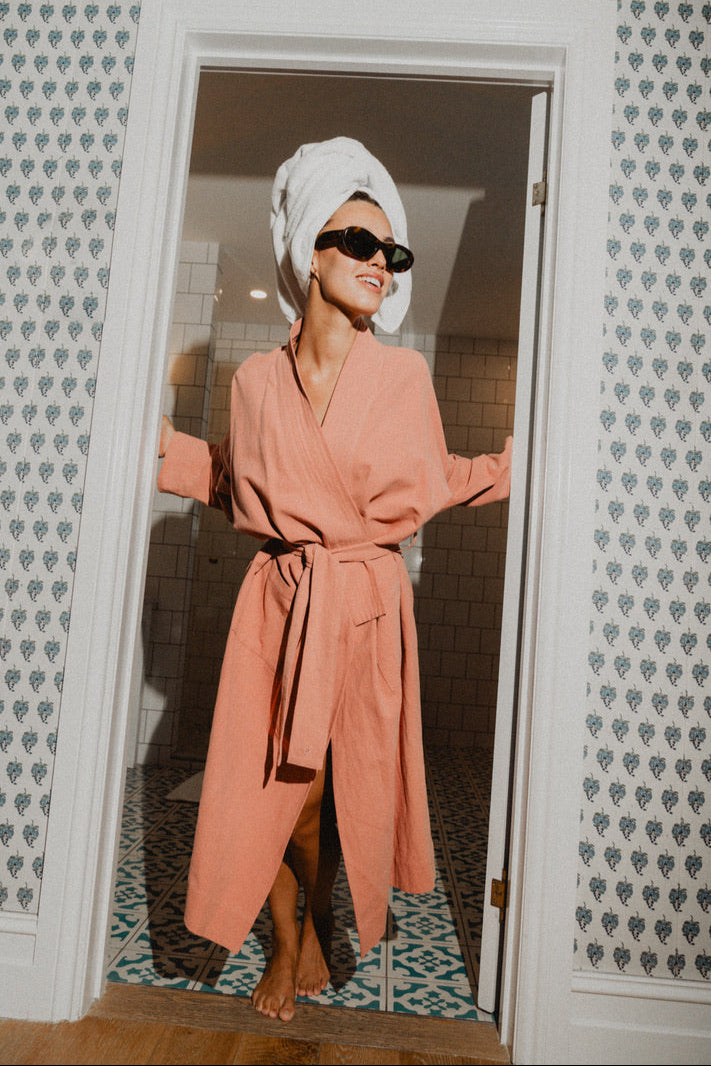 Eva Premium Robe Dusty Pink