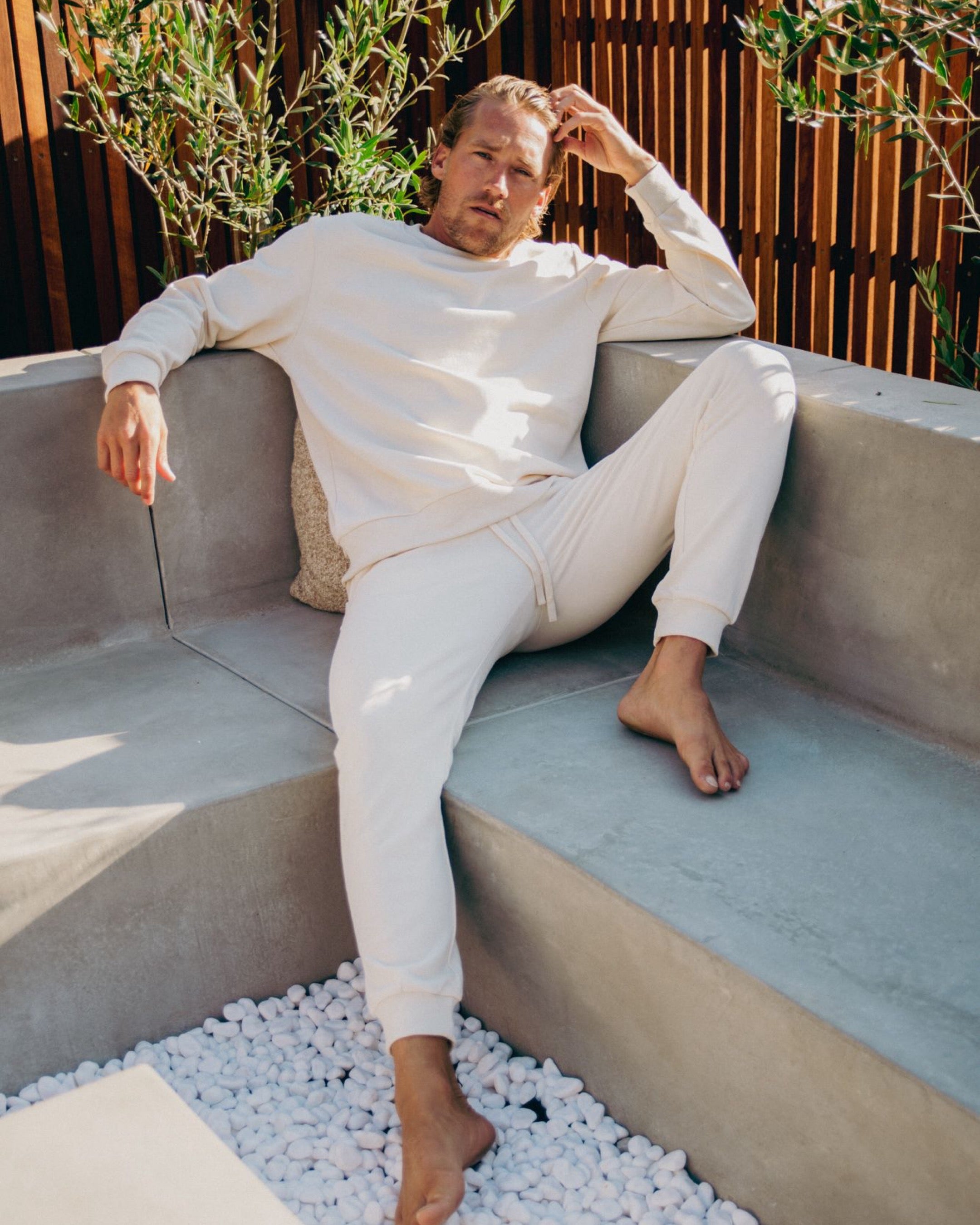 Destination Premium Crew Sweater Bone