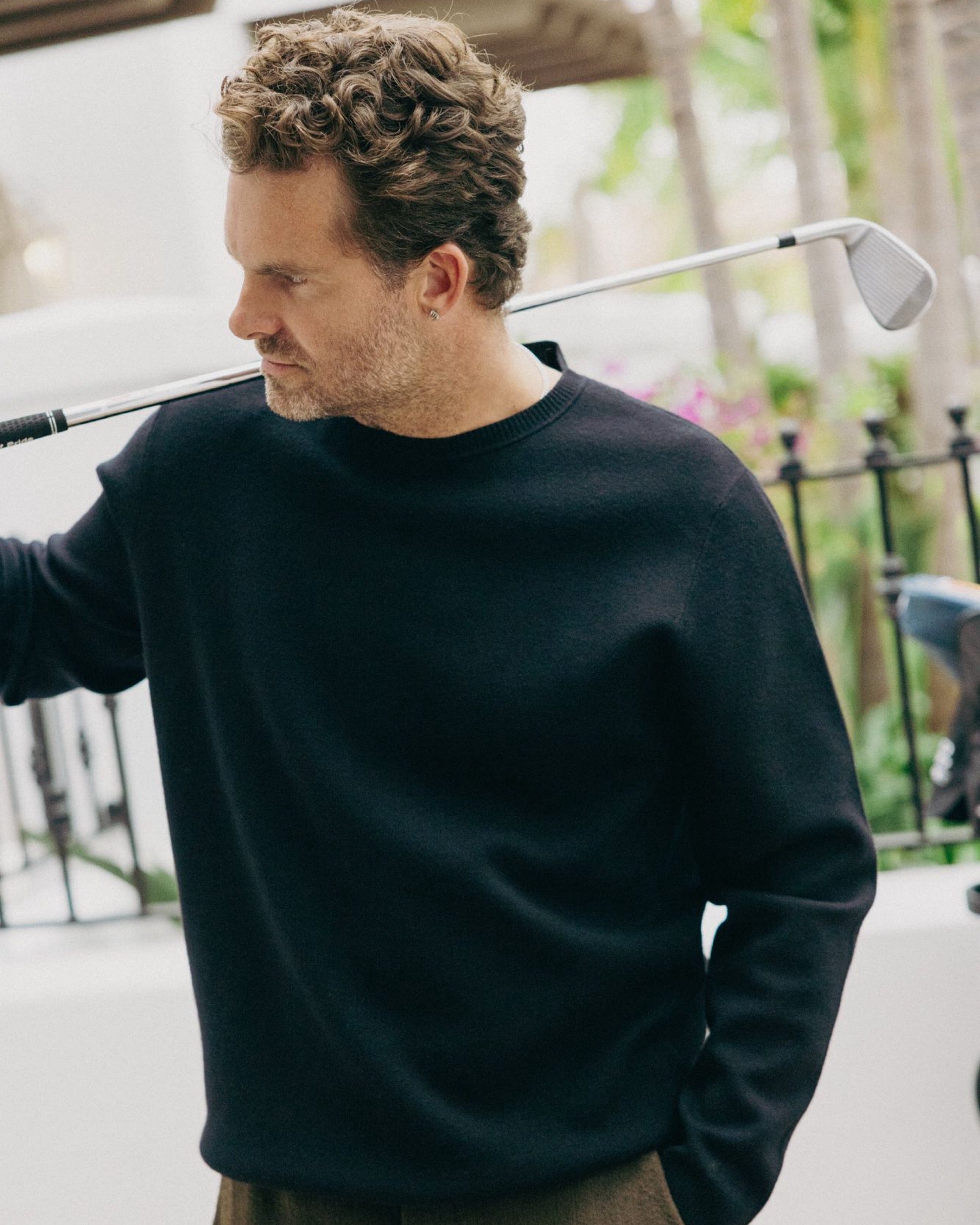 Links Premium Knit Pullover Black