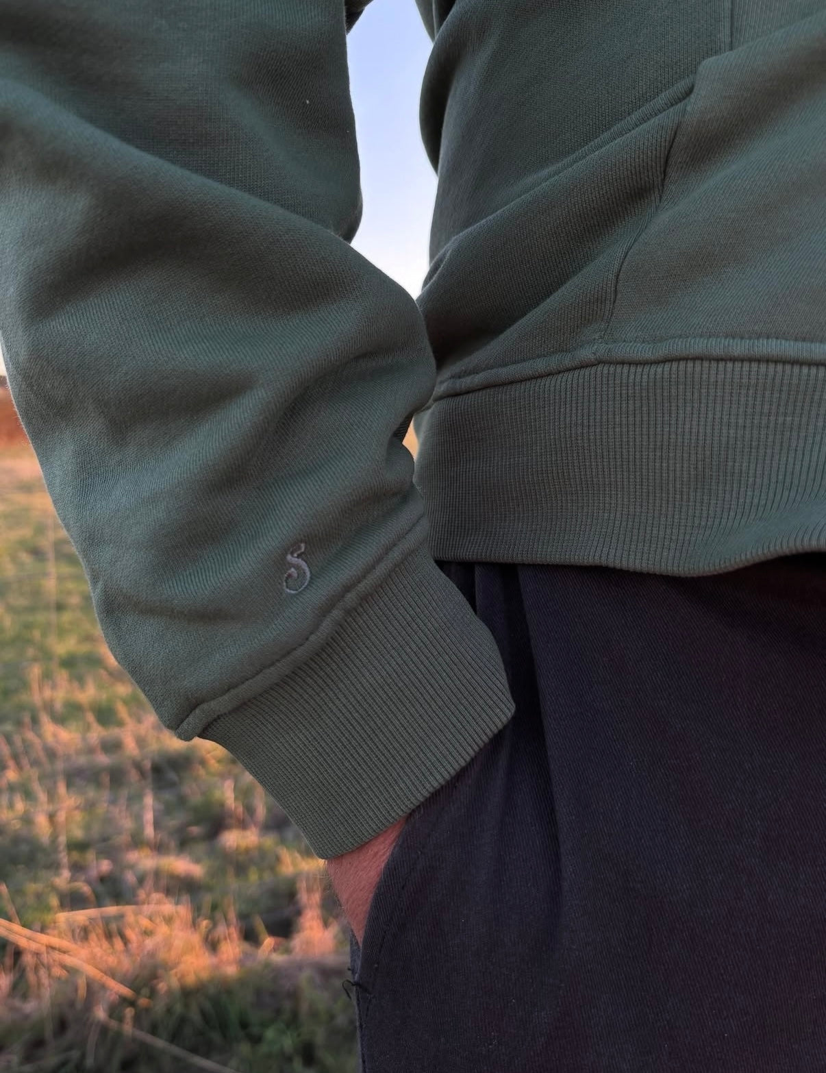 Chilli Unisex Crew Sweater Leaf Green