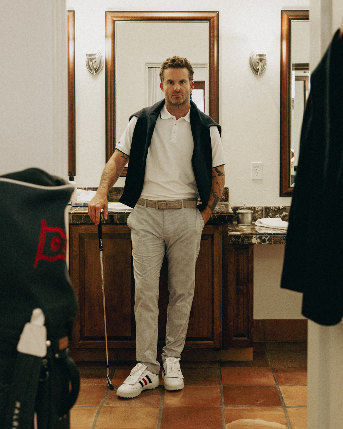 Classic Pique SS Polo White Polos The Sauce Basics