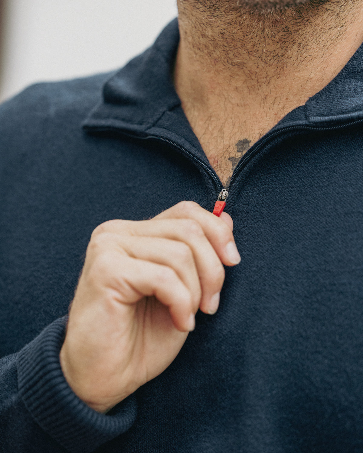 Premium Mens Knit Quarter Zip Sweaters The Sauce Basics