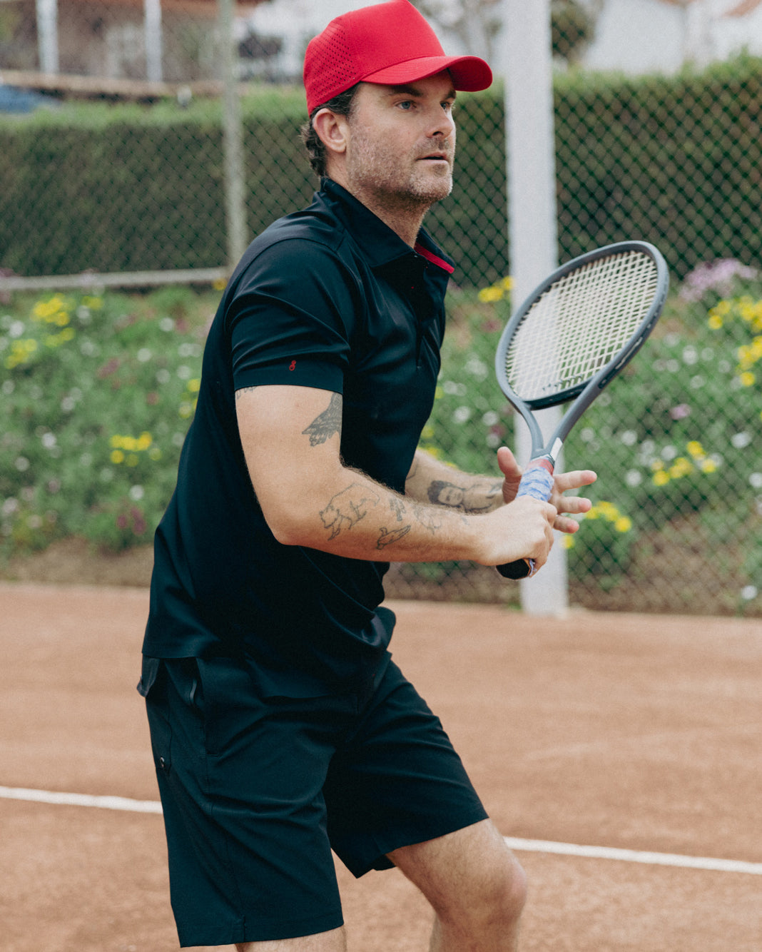 AIRlite SS Performance Polo Black Polos The Sauce Basics