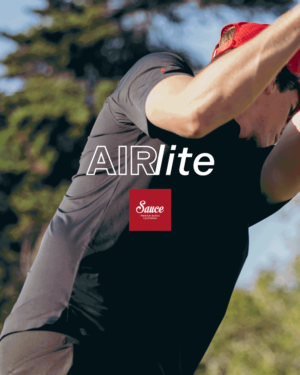 AIRlite SS Performance Polo Black Polos The Sauce Basics