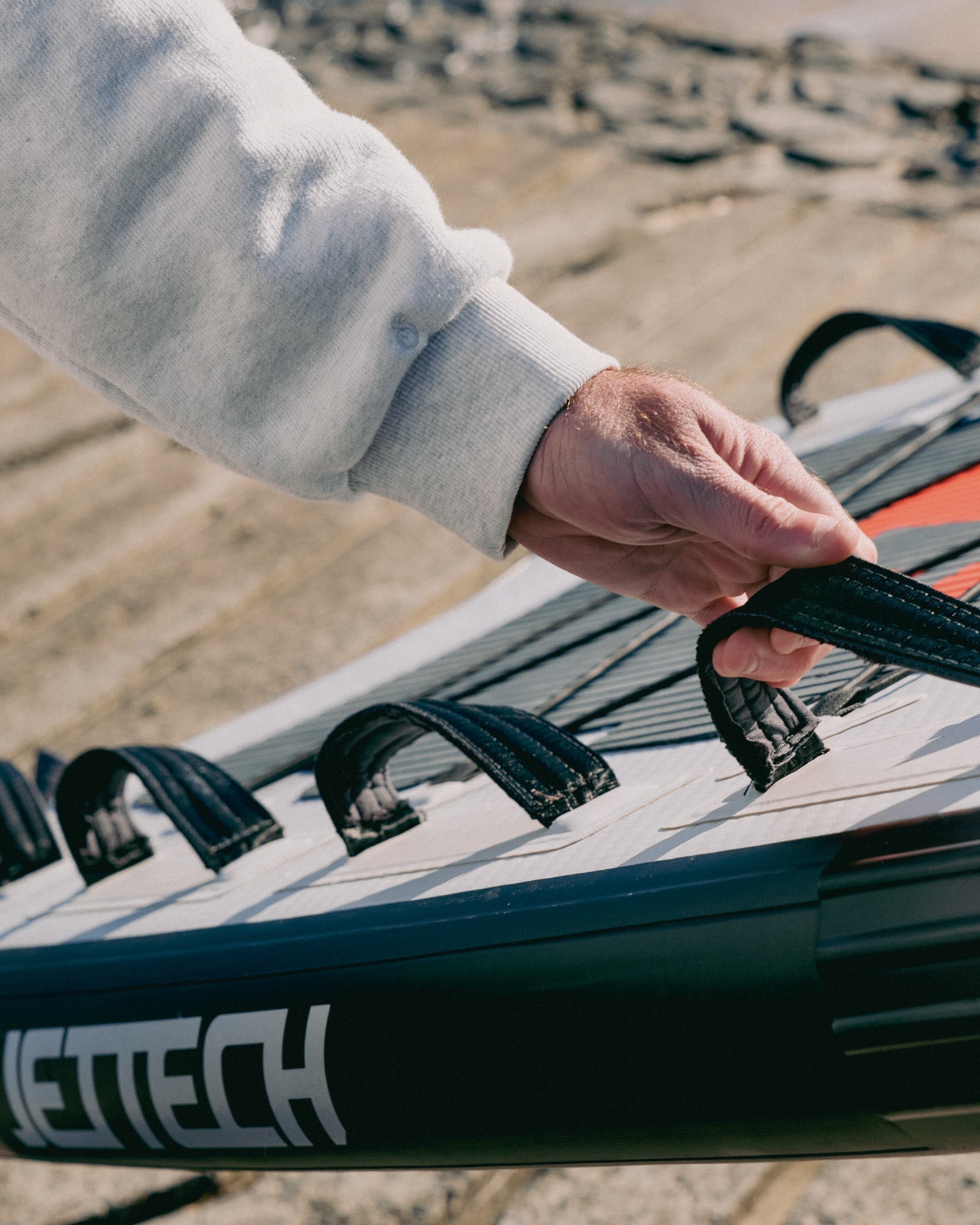 Aspen Heavy Crew Sweater White Heather Crewnecks The Sauce Basics