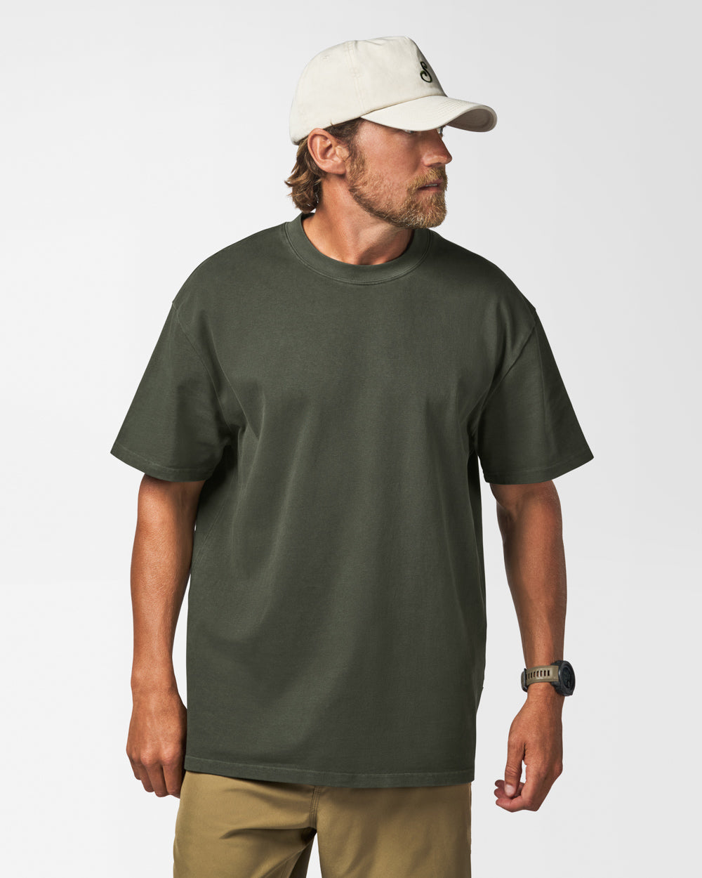 Austin Oversized Tee Green Tees The Sauce Basics