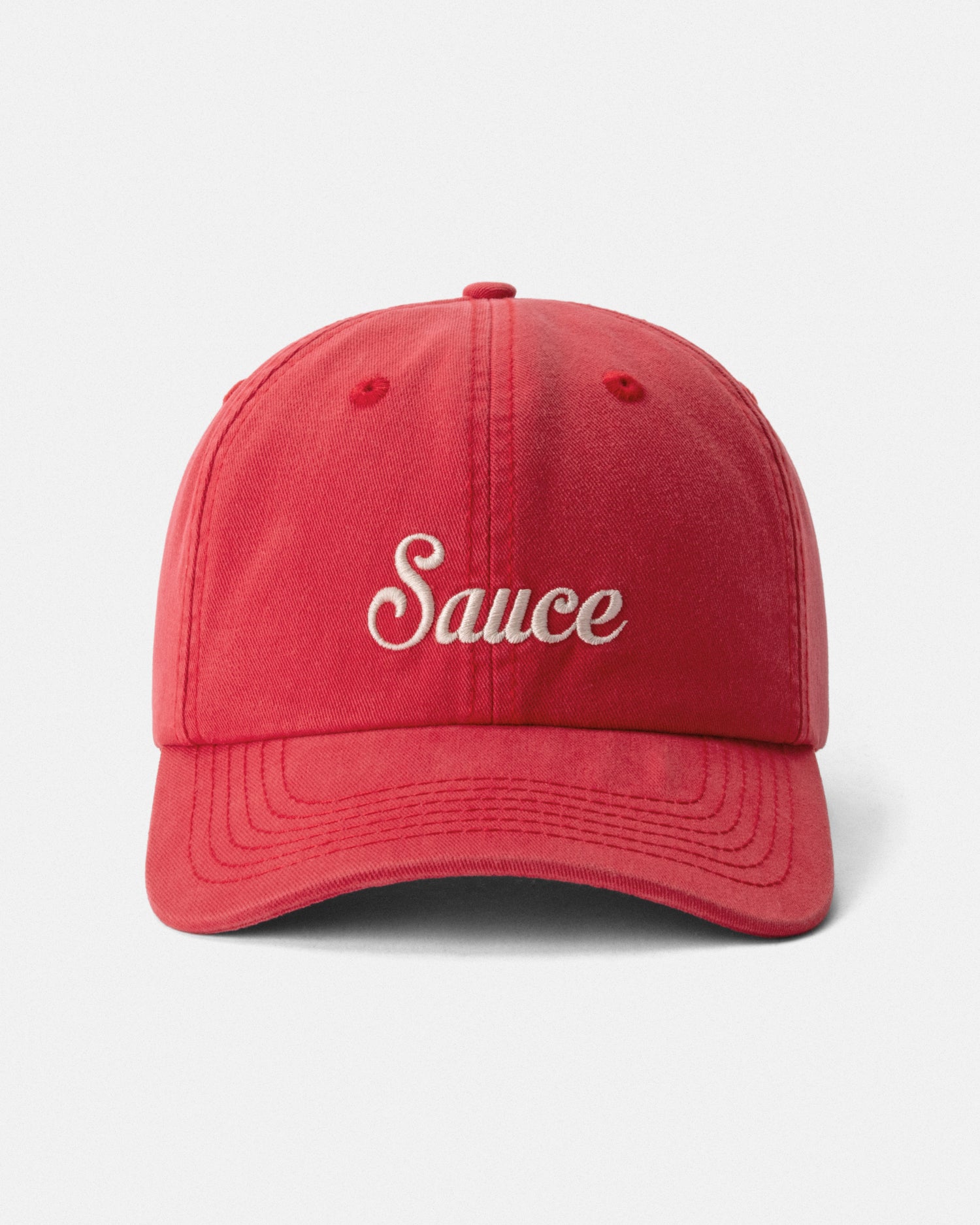 Saucey Dad Cap Washed Red