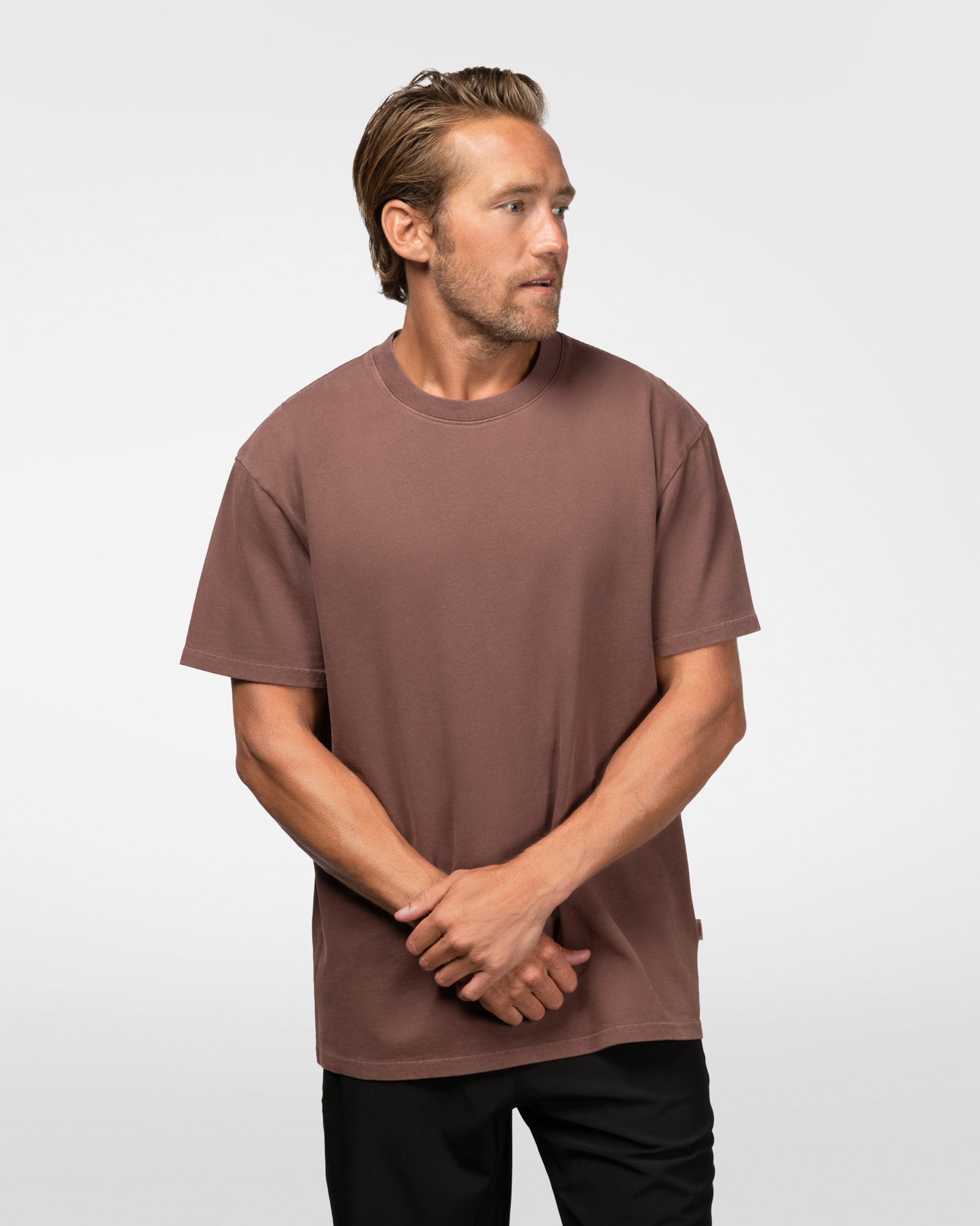 Austin Oversized Tee Espresso Tees The Sauce Basics