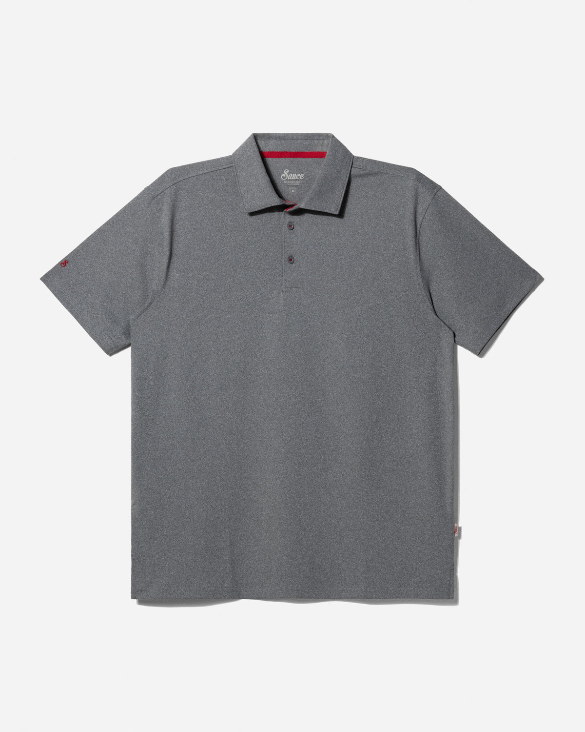 Luxeloom Performance Polo Heather Grey