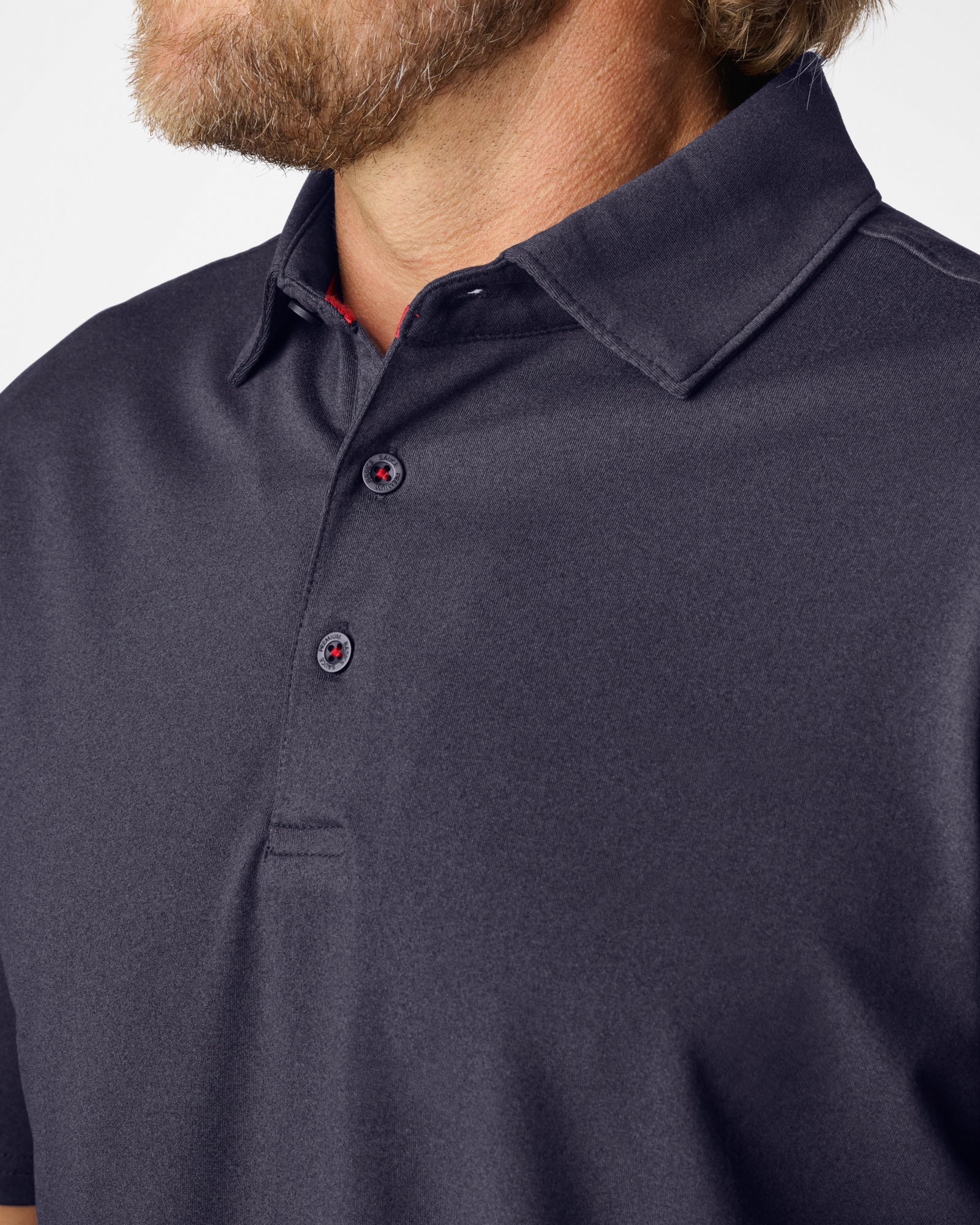 Luxeloom SS Performance Polo Shirt Navy Polos The Sauce Basics