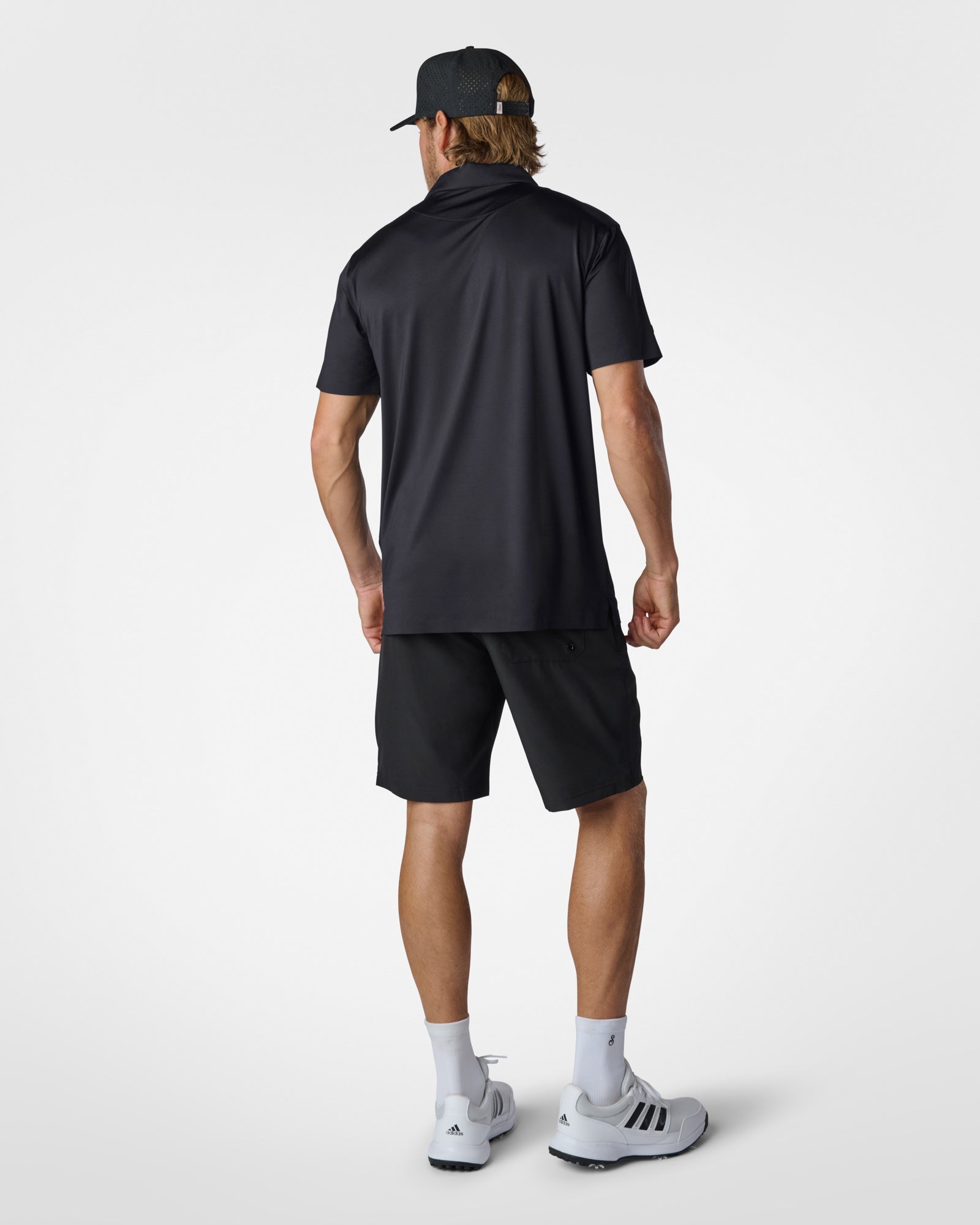 AIRlite SS Performance Polo Black Polos The Sauce Basics