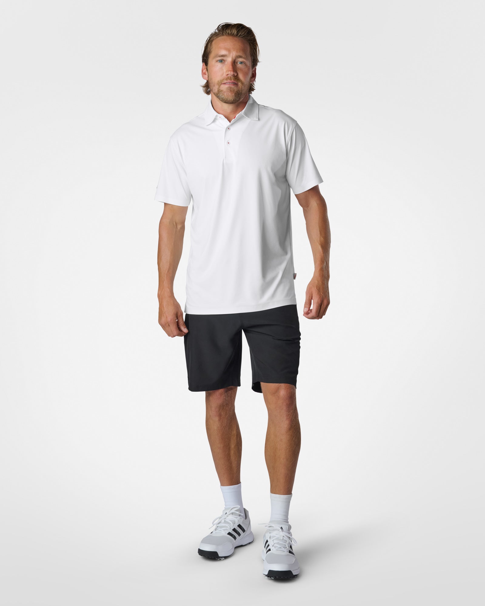 AIRlite SS Performance Polo White Polos The Sauce Basics