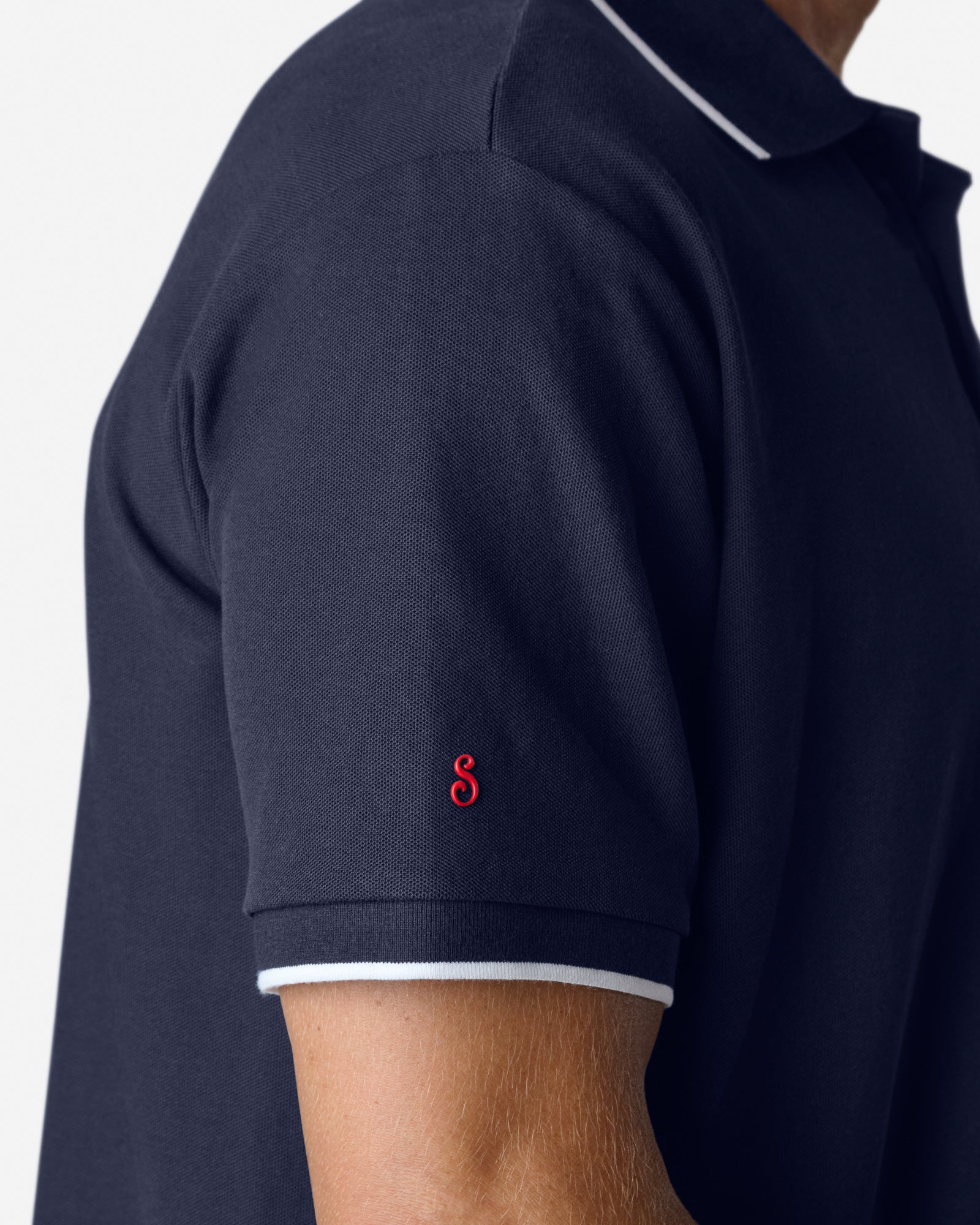 Classic Pique SS Polo Navy Polos The Sauce Basics