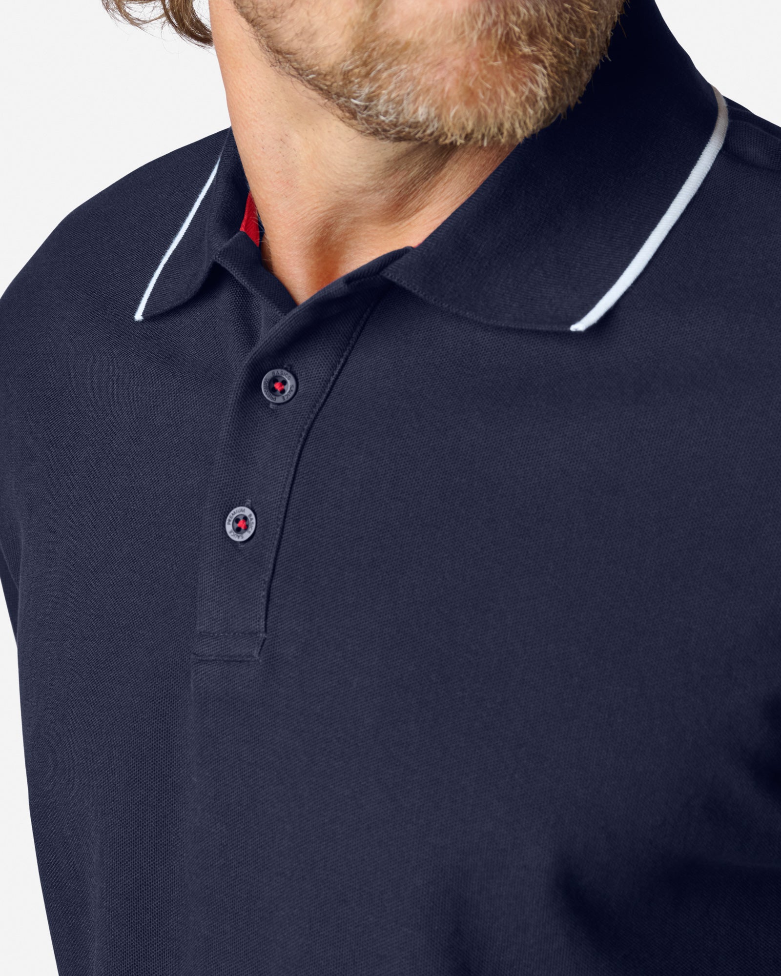 Classic Pique SS Polo Navy Polos The Sauce Basics
