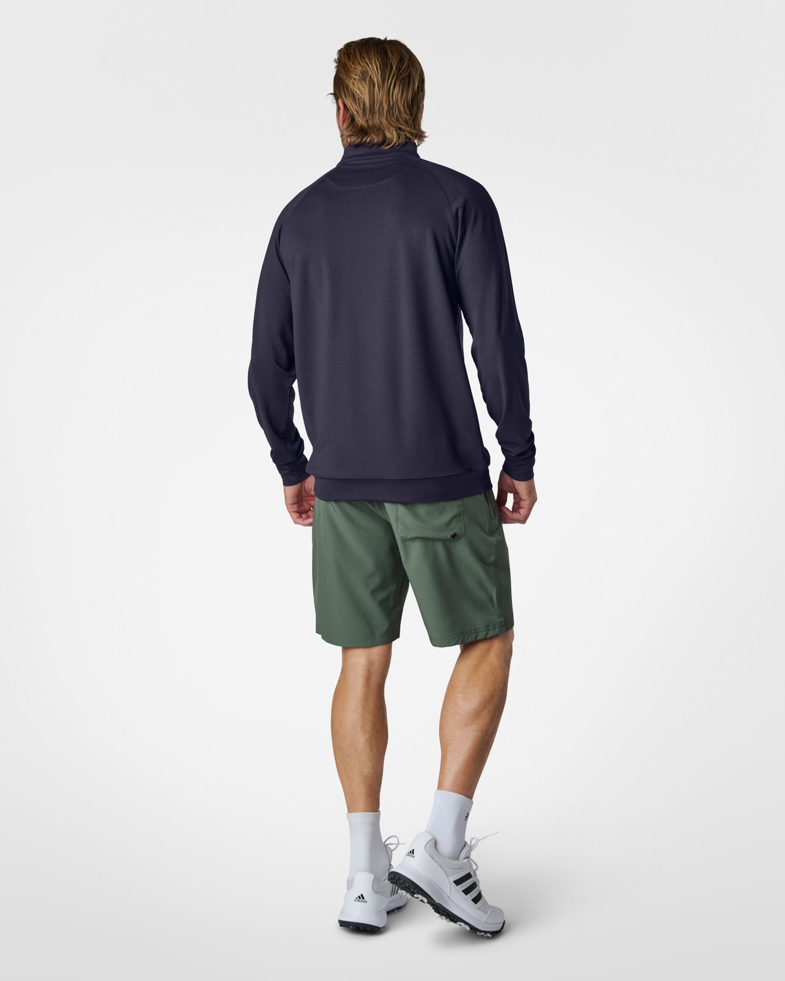 LuxeLoom LS Quarter Zip Navy Sweaters The Sauce Basics