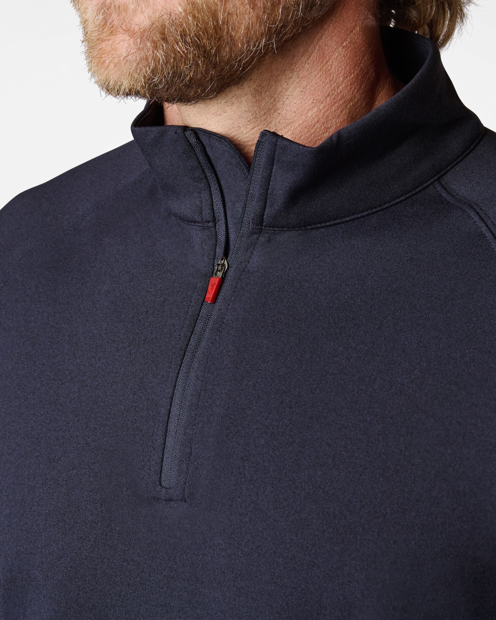 LuxeLoom LS Quarter Zip Navy Sweaters The Sauce Basics