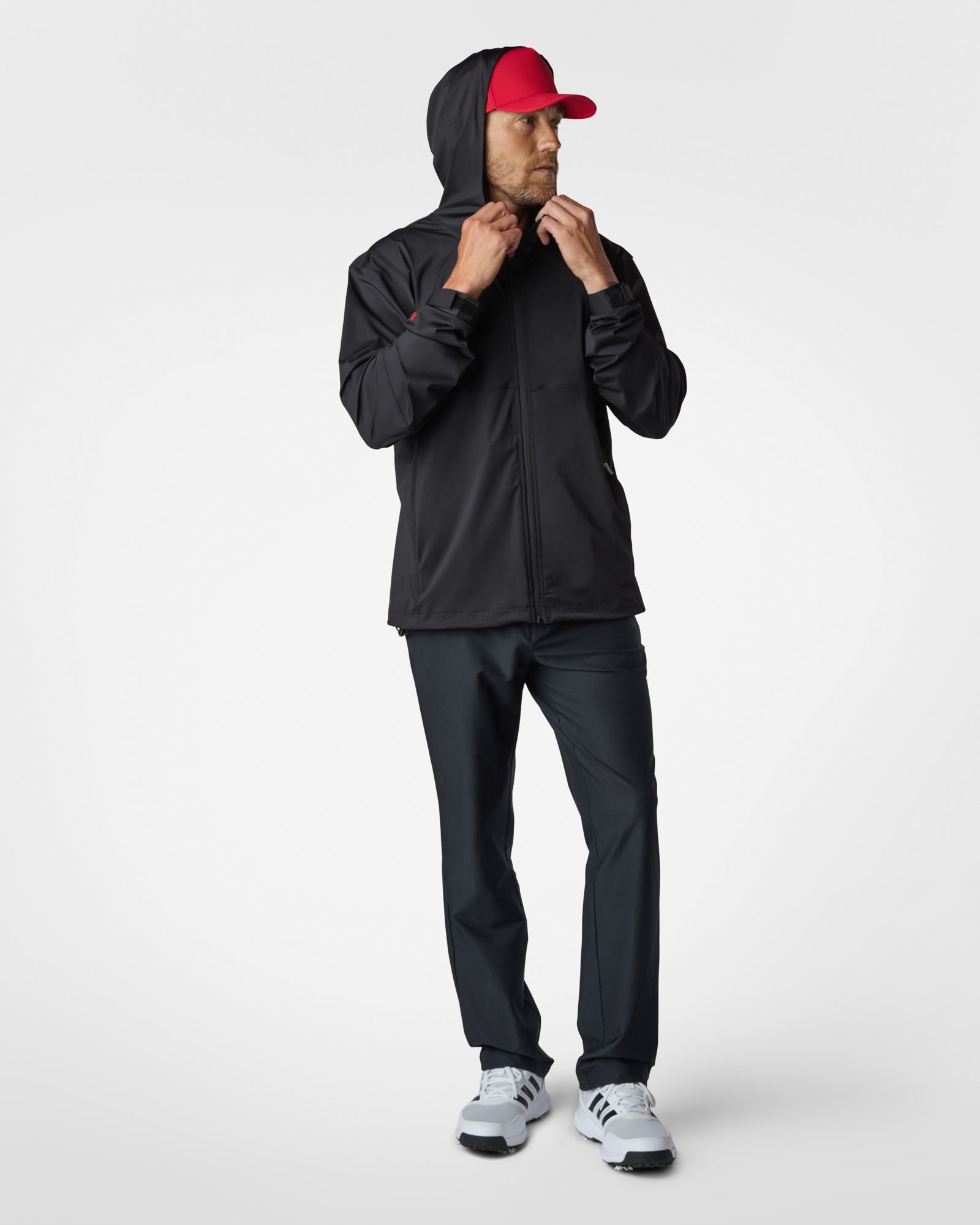 Lightweight Performance Windbreaker Black Windbreakers The Sauce Basics