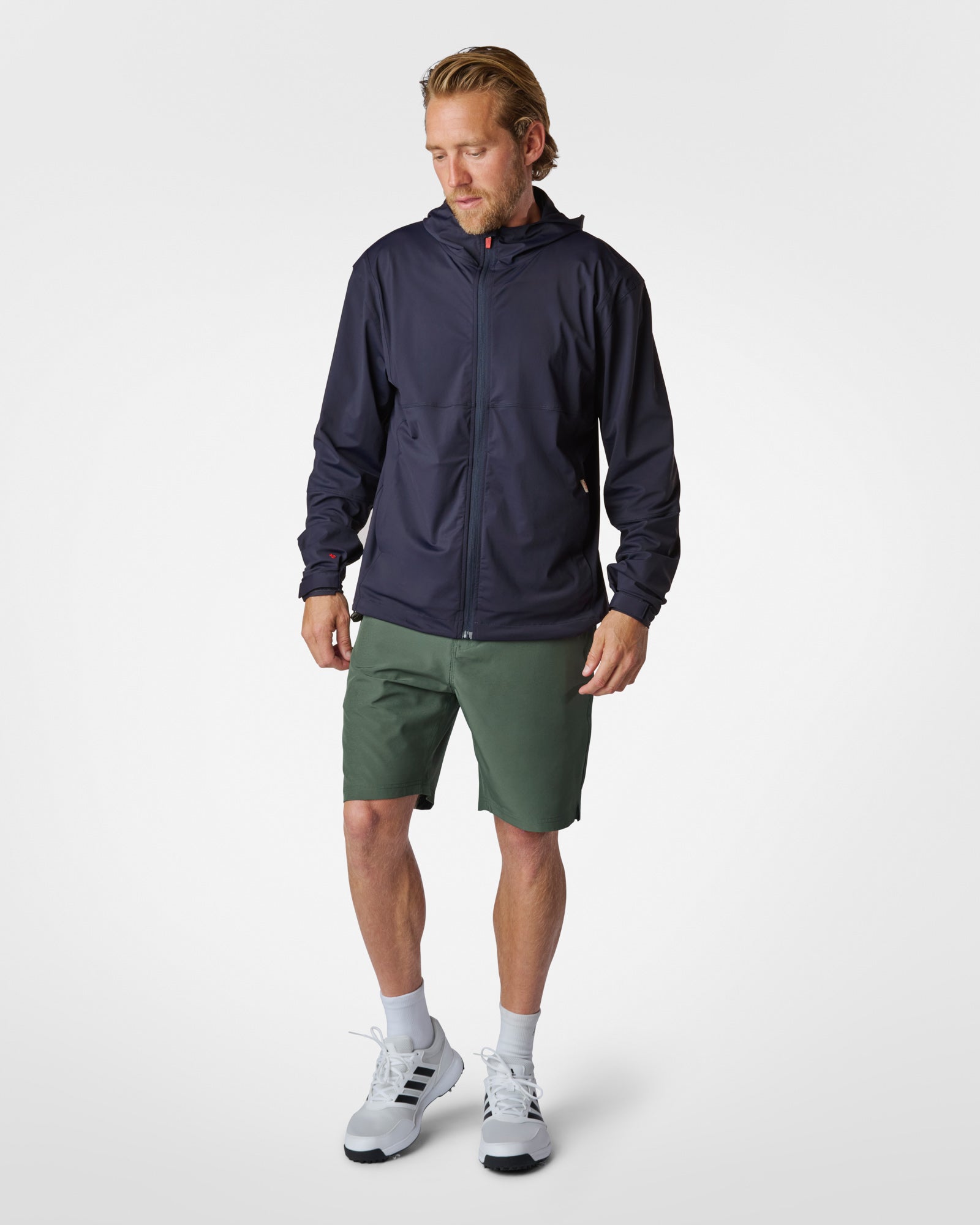 Lightweight Performance Windbreaker Navy Windbreakers The Sauce Basics