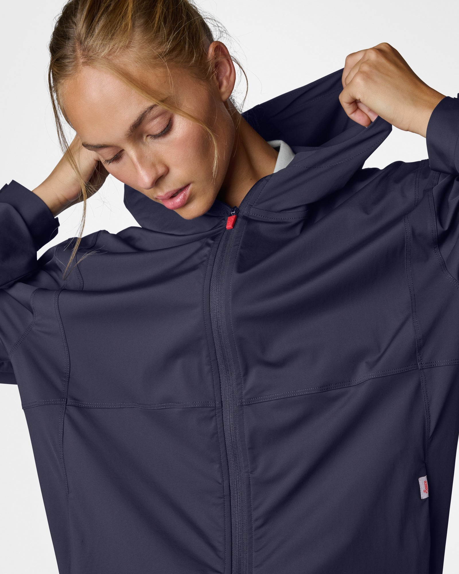 Lightweight Performance Windbreaker Navy Windbreakers The Sauce Basics