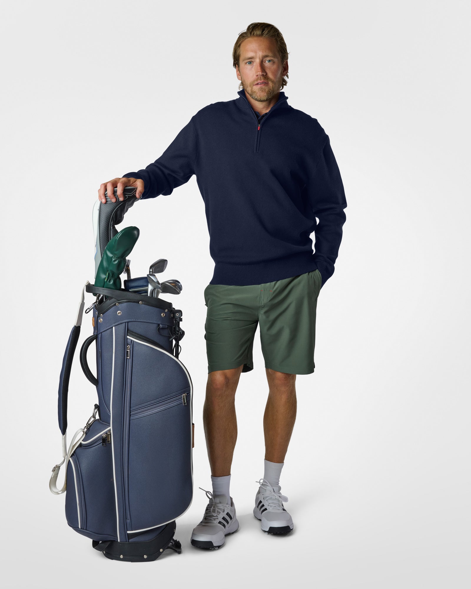 Premium Mens Knit Quarter Zip Sweaters The Sauce Basics