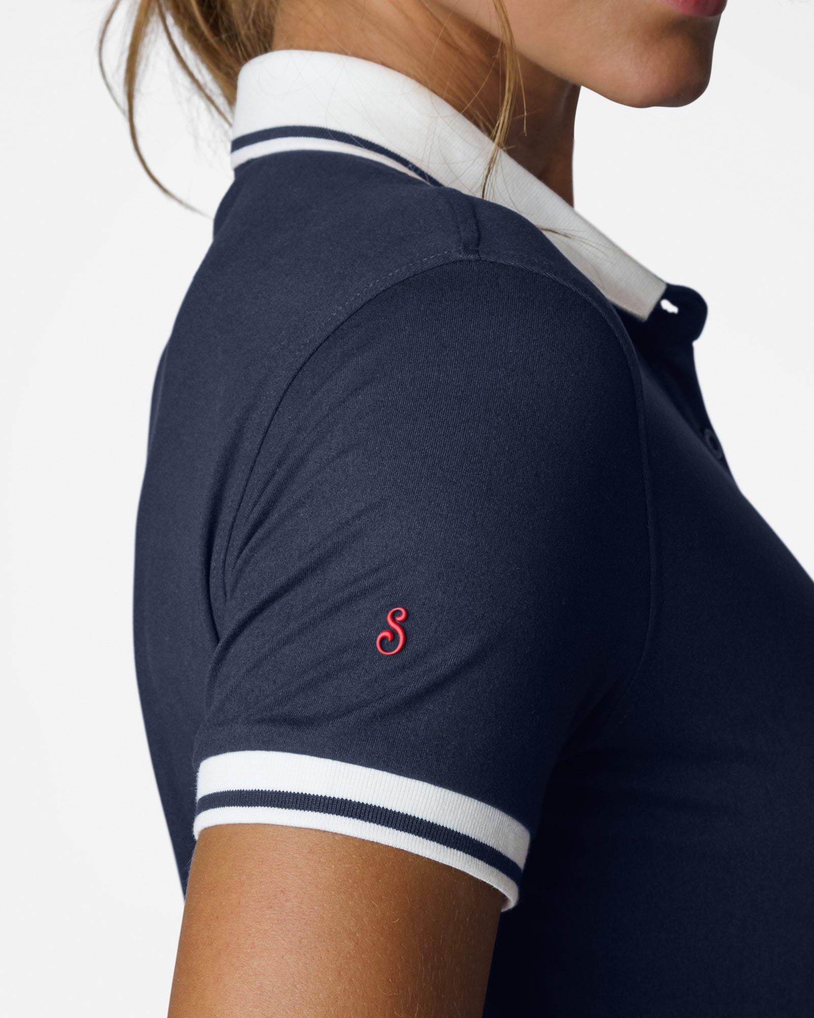 Womens Performance Polo Navy Polos The Sauce Basics