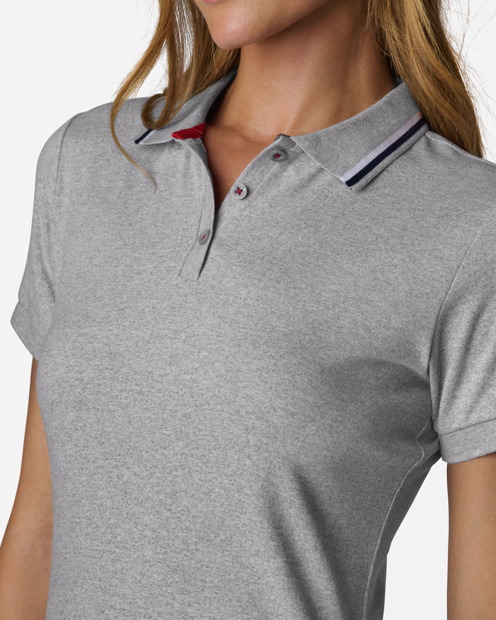 Performance Polo Dress Heather Grey Dresses The Sauce Basics