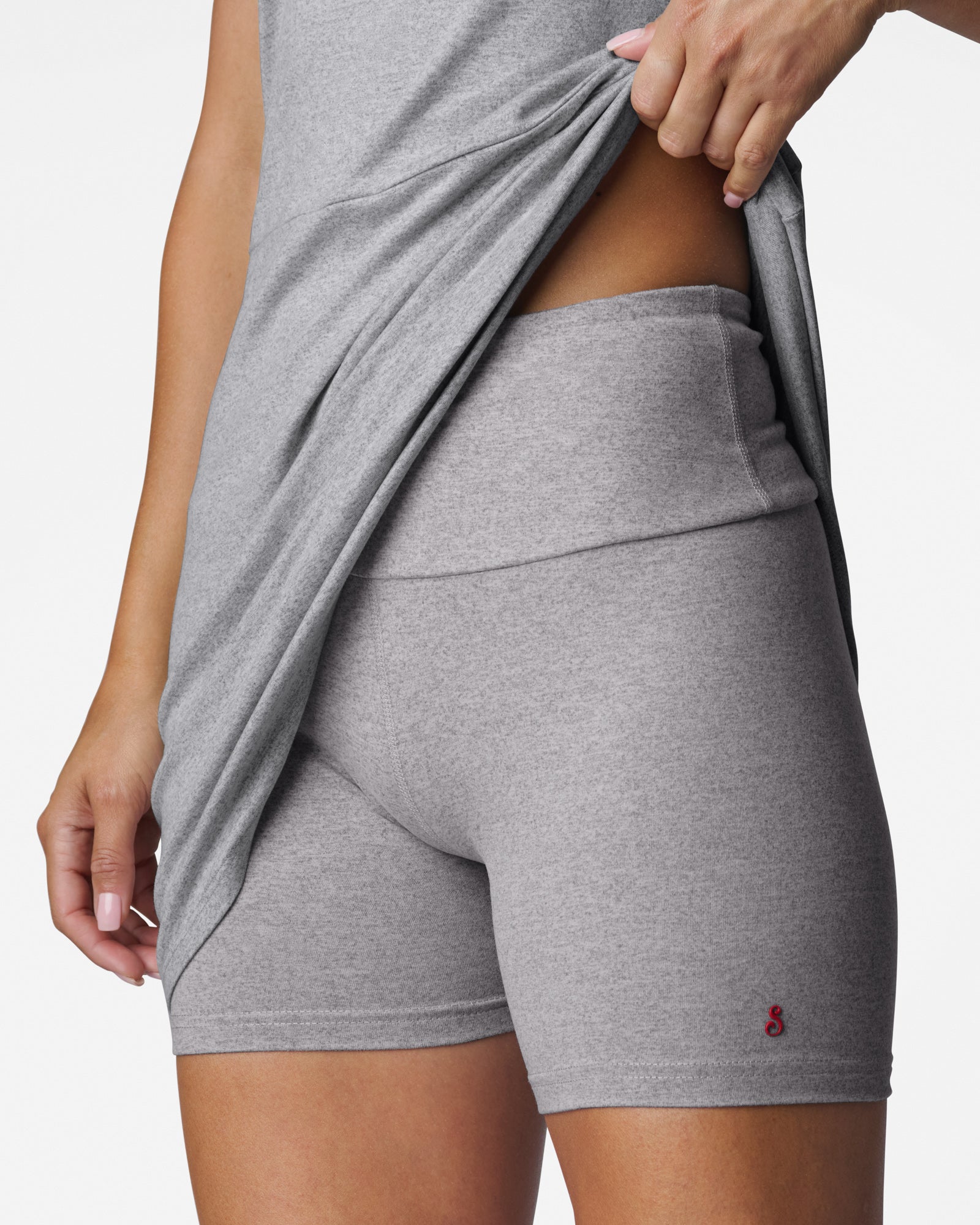 Performance Polo Dress Heather Grey Dresses The Sauce Basics