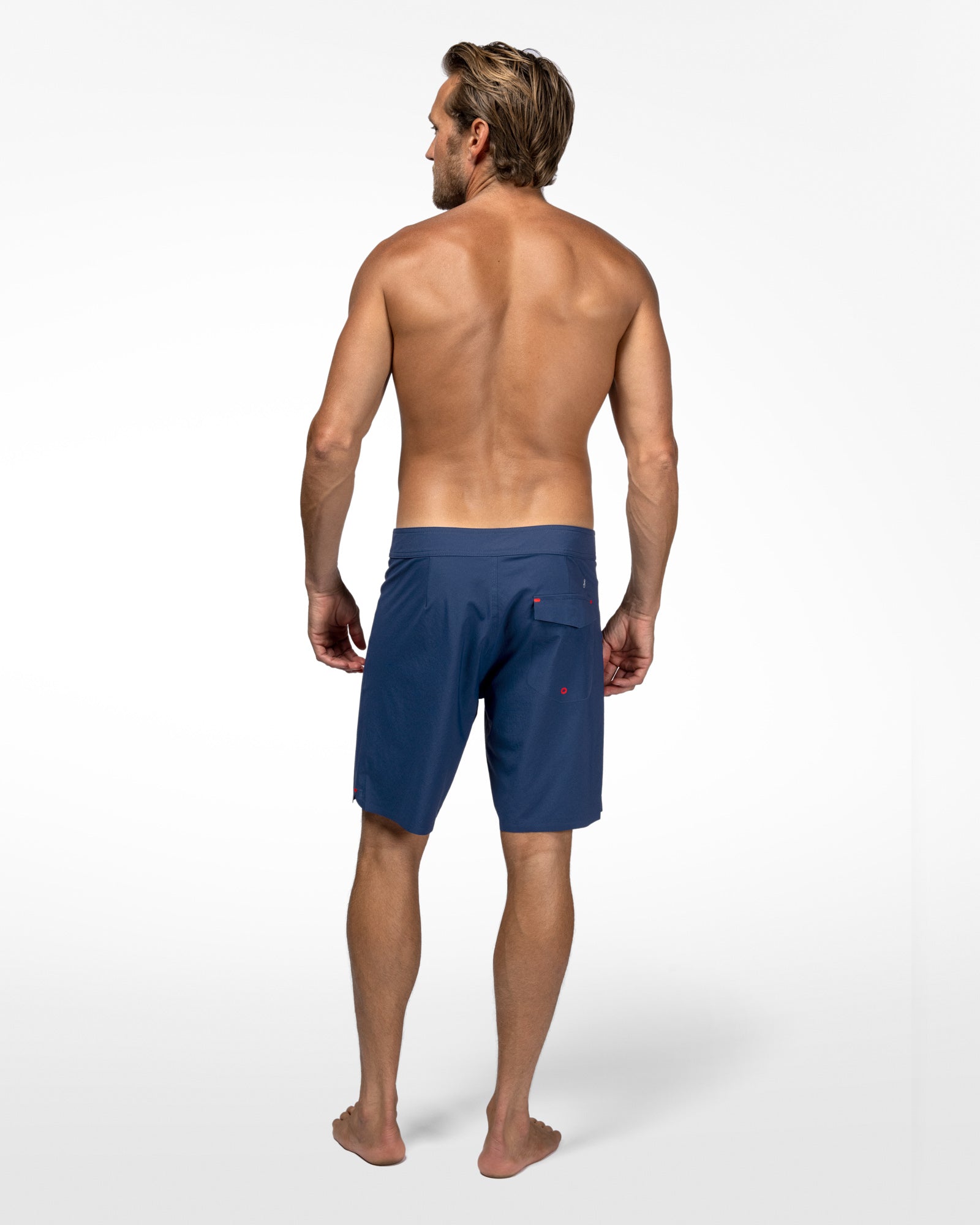 Shore Premium Surf Trunk Navy Trunks The Sauce Basics