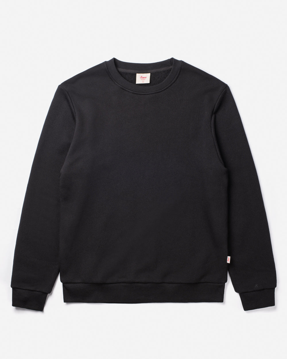 Aspen Heavy Crew Sweater Black Crewnecks The Sauce Basics