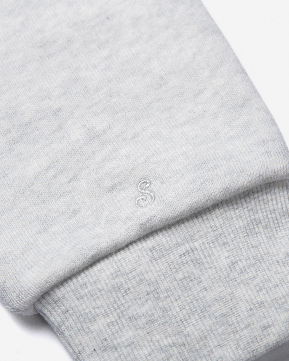 Aspen Heavy Crew Sweater White Heather Crewnecks The Sauce Basics