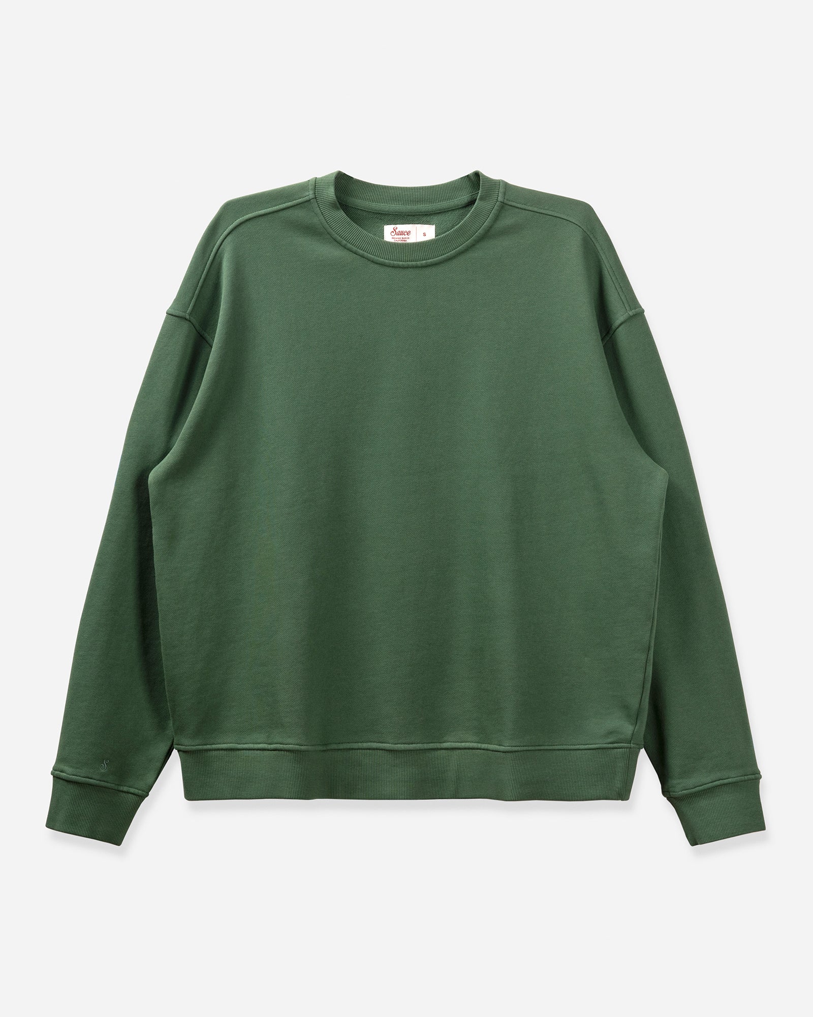 Chilli Unisex Crew Sweater Leaf Green Crewnecks Sauce Basics