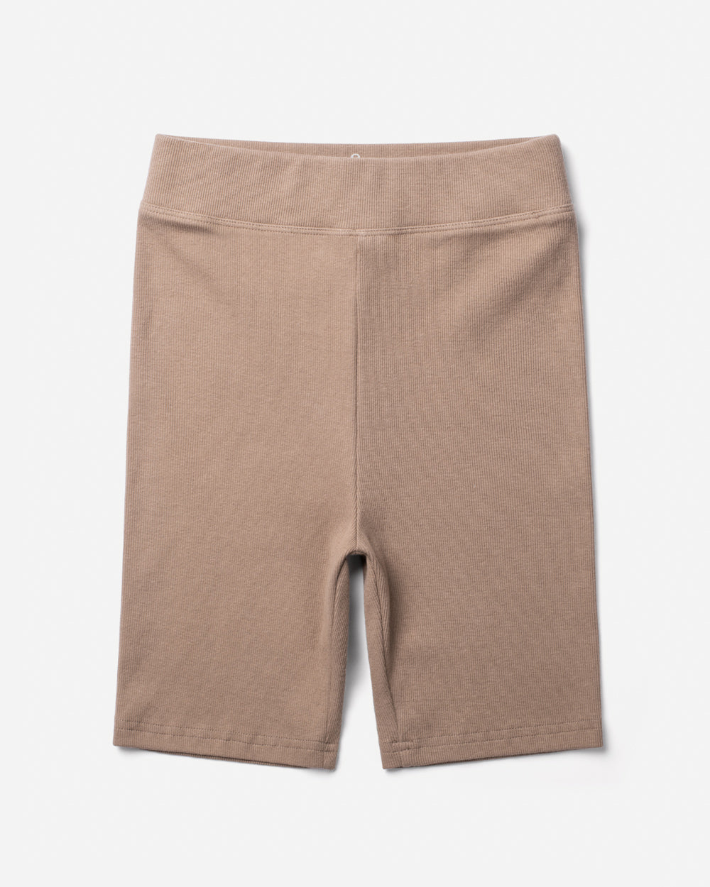 Holly Rib Bike Shorts Taupe Shorts The Sauce Basics