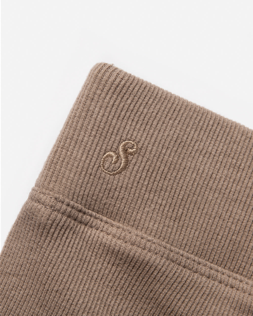 Holly Rib Bike Shorts Taupe Shorts The Sauce Basics