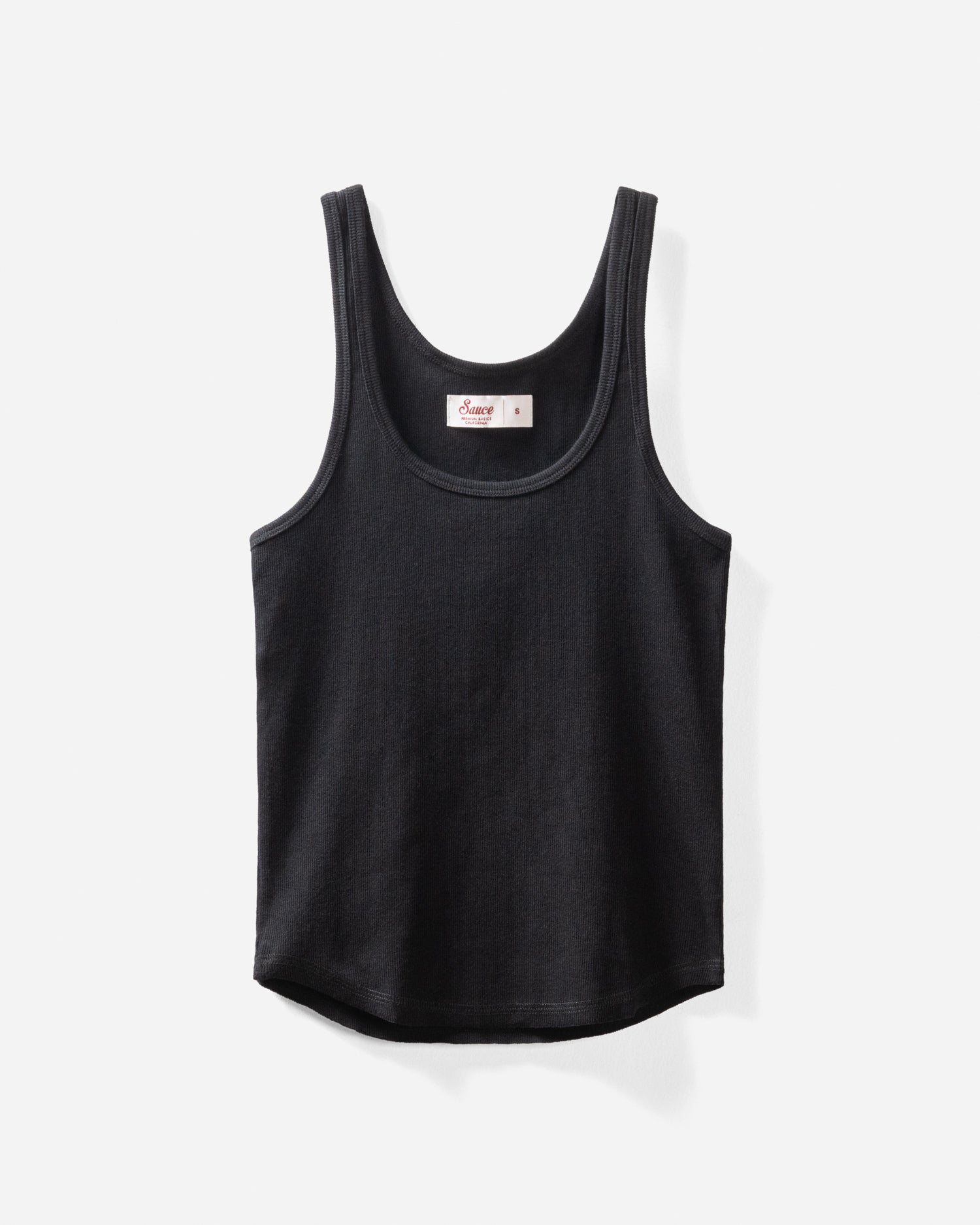 Lucy Scoop Tank Black
