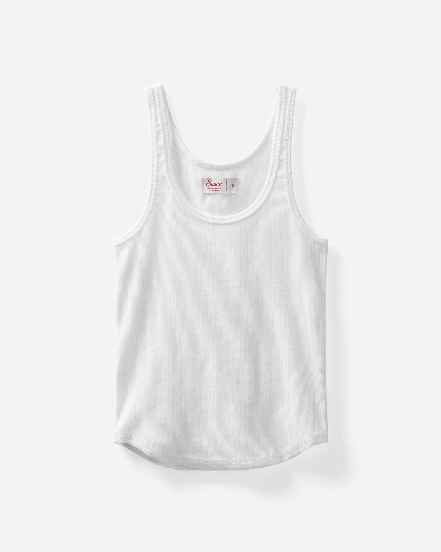Lucy Scoop Tank White