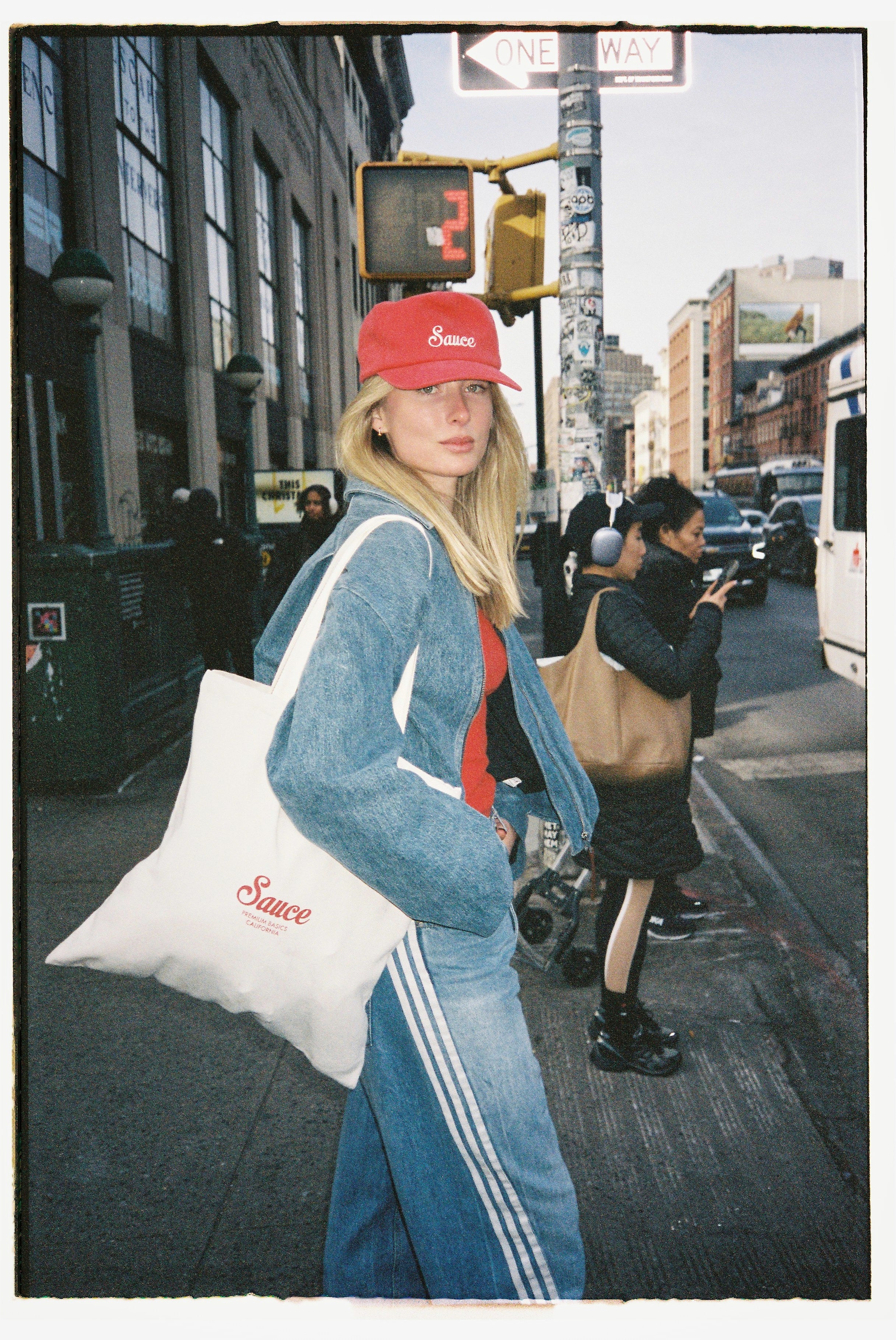 Saucey Dad Cap Washed Red