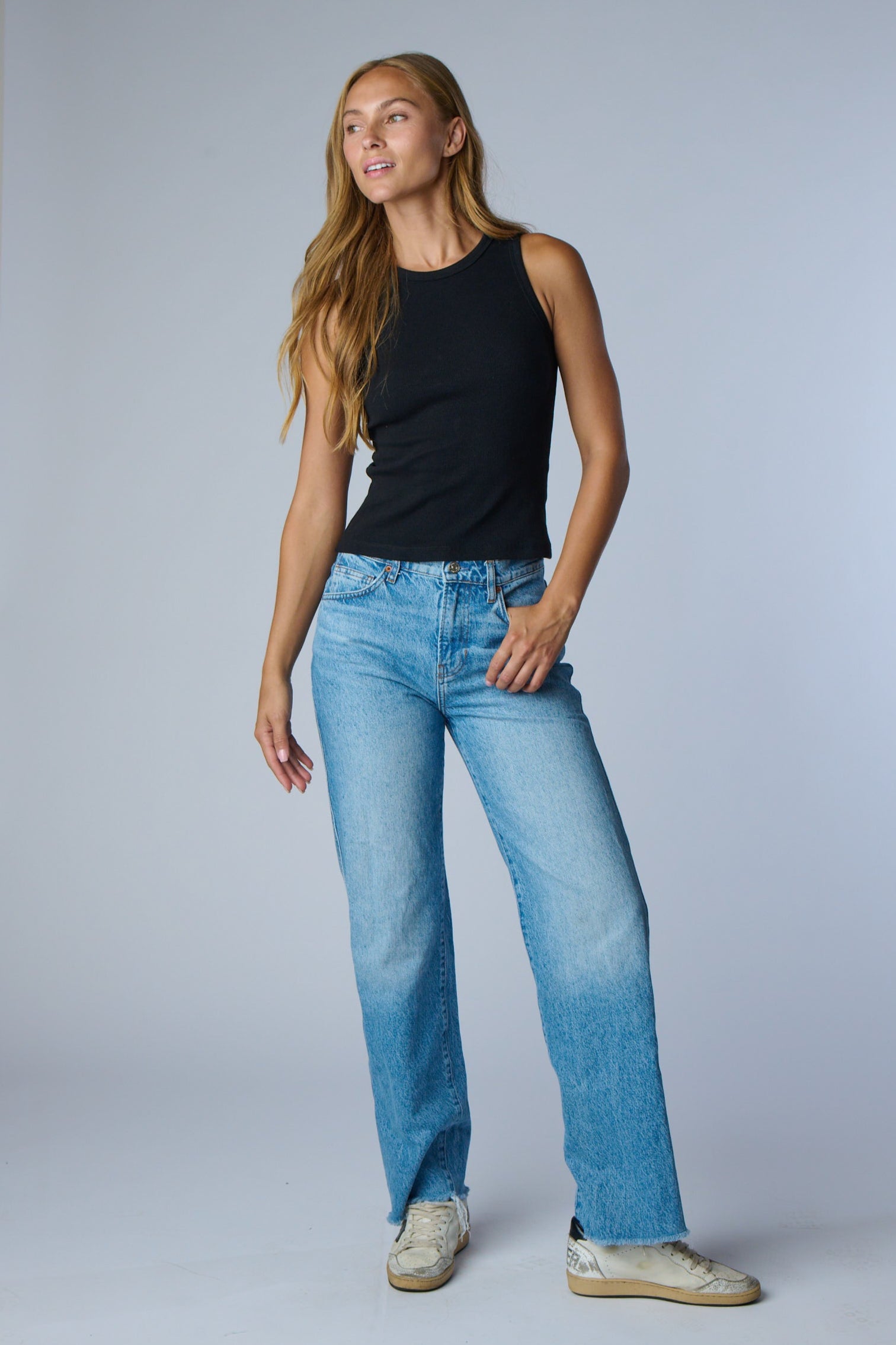 Rib Contour Tank Black