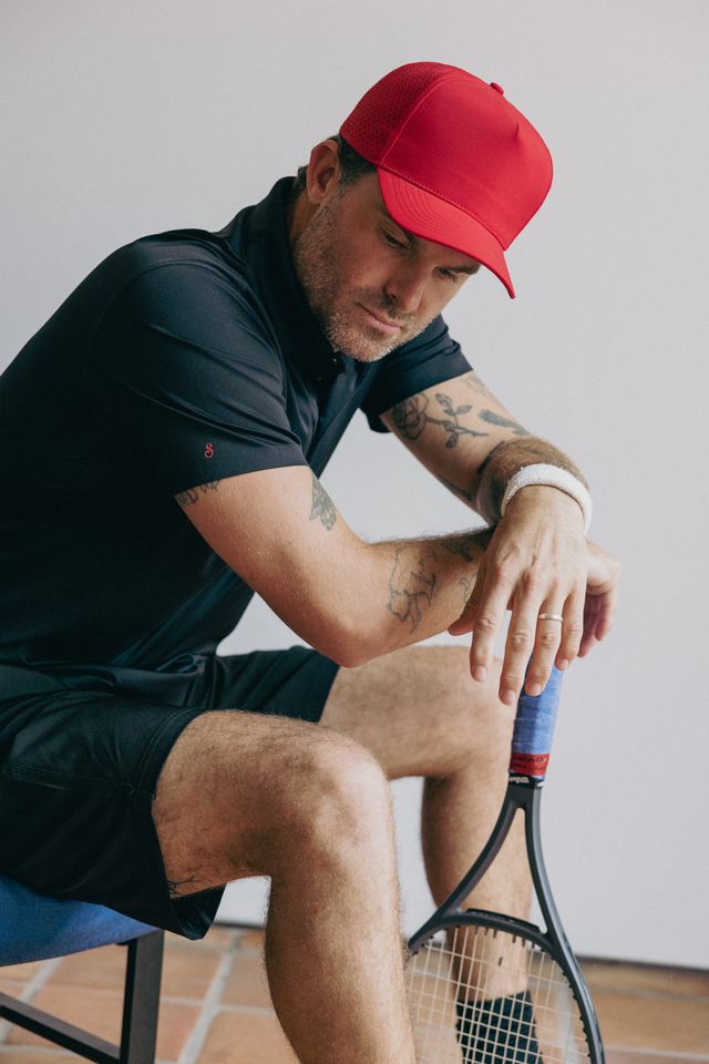 Performance 5 Panel Snapback Red