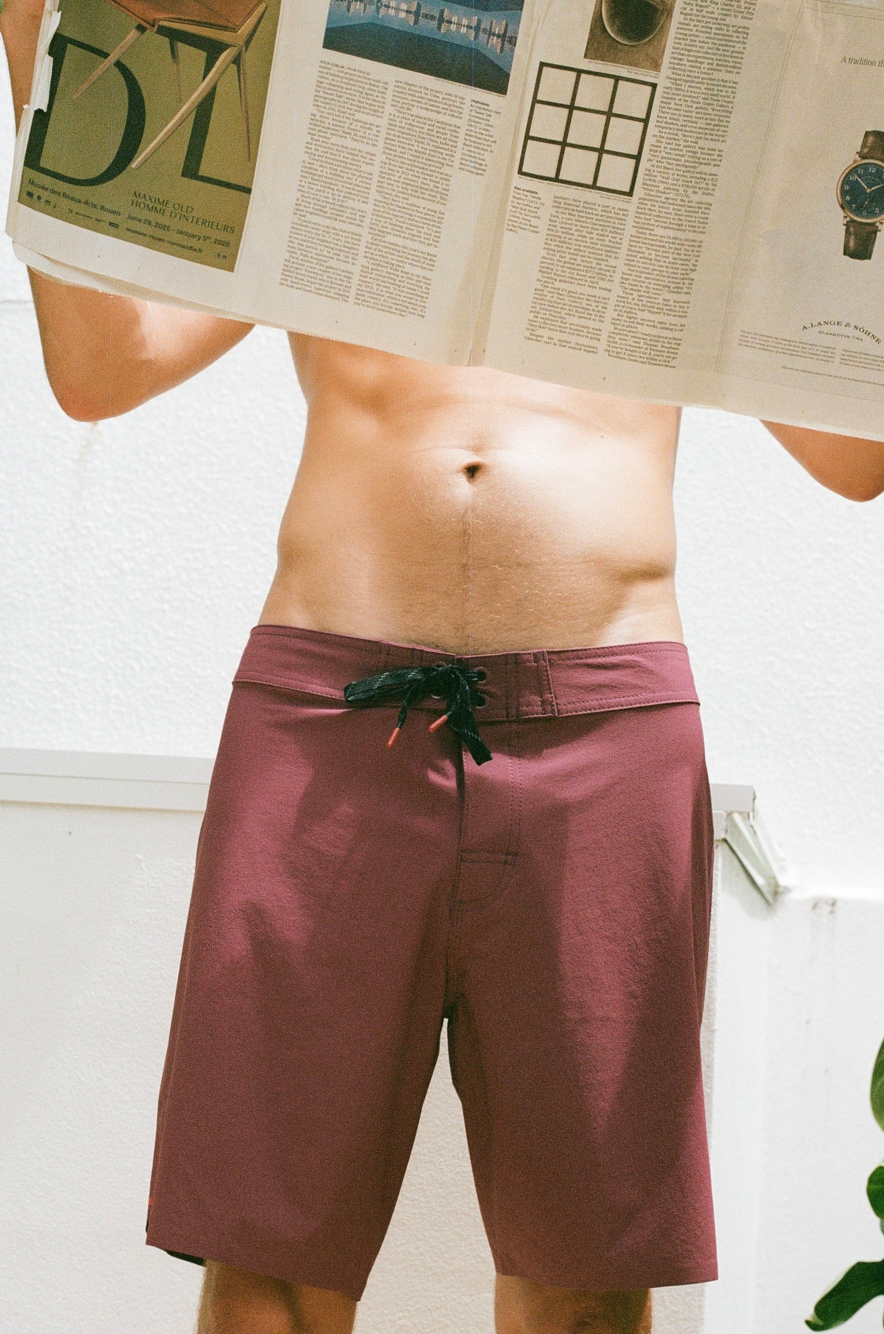 Shore Premium Surf Trunk Maroon