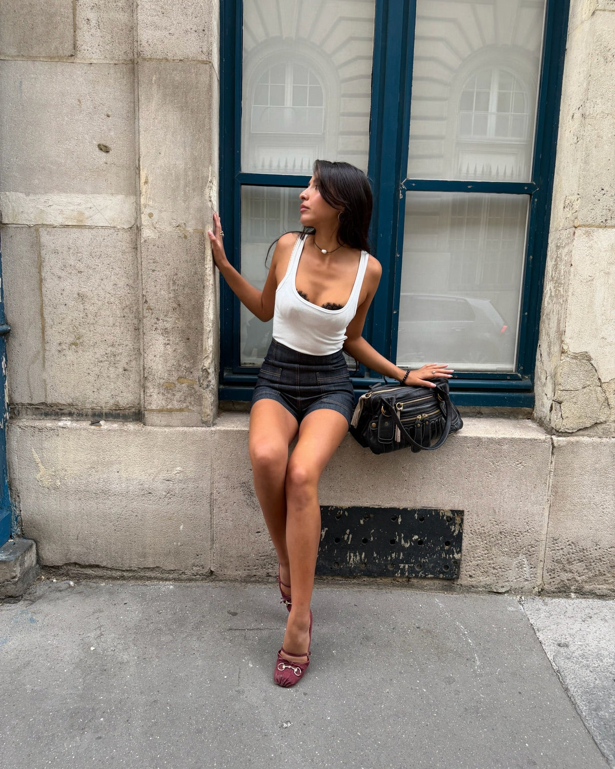 Lucy Scoop Tank White