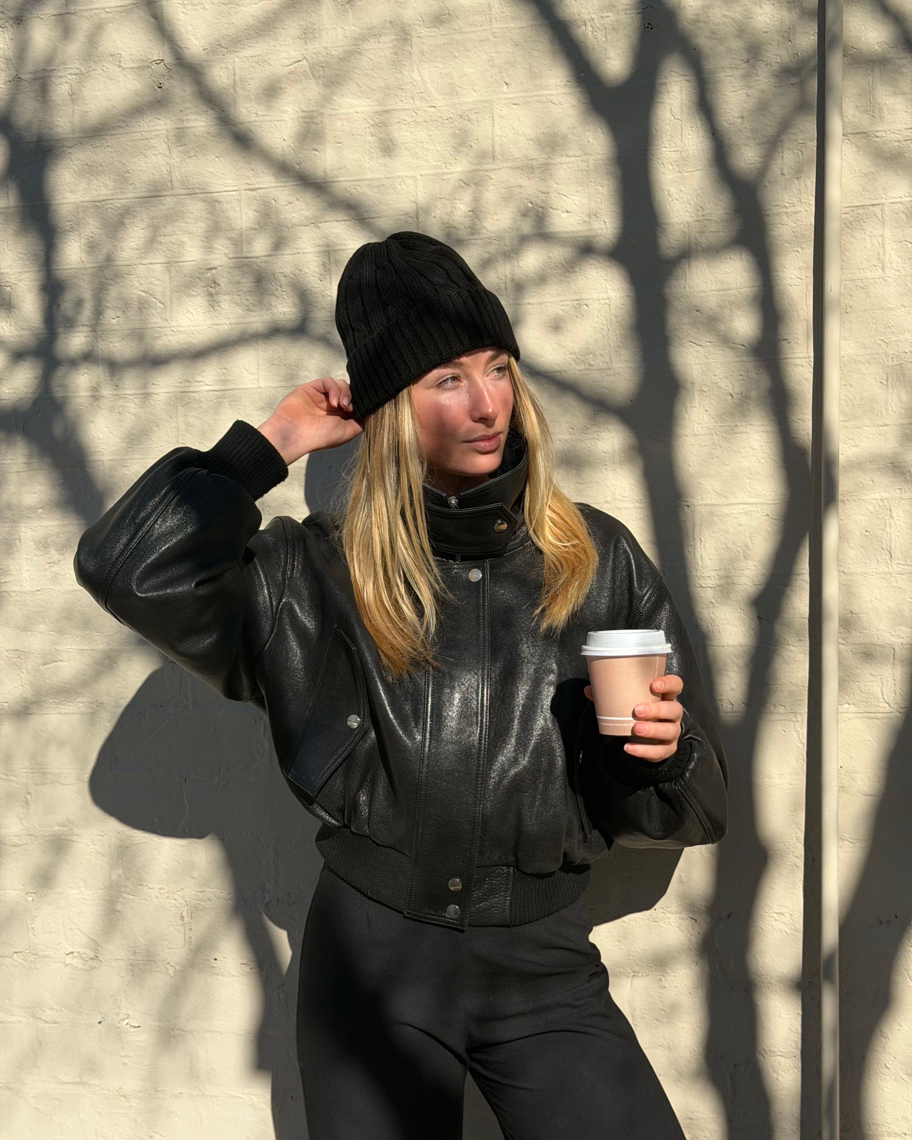 Cedar Cable Beanie - Black
