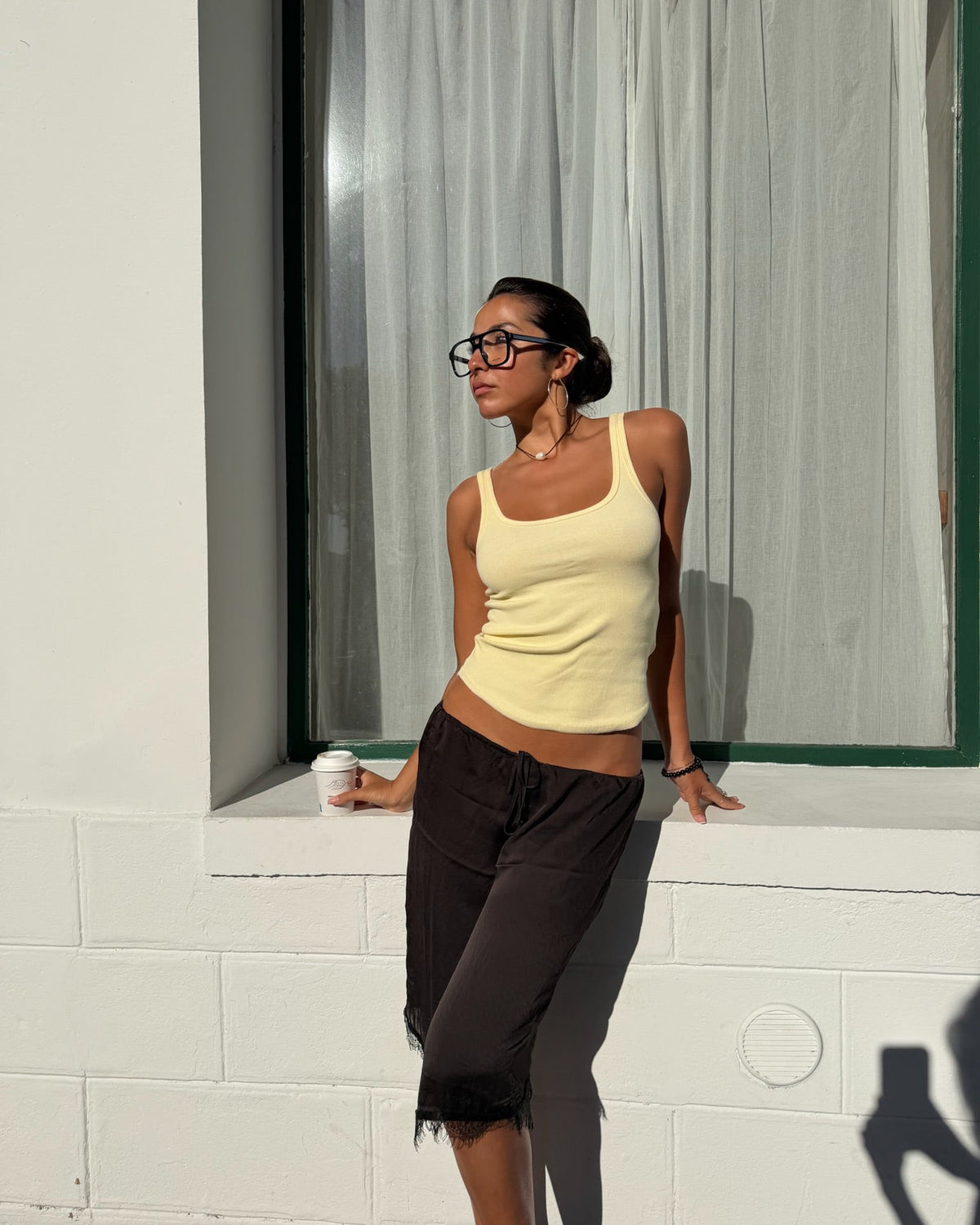 Lucy Scoop Tank Lemon