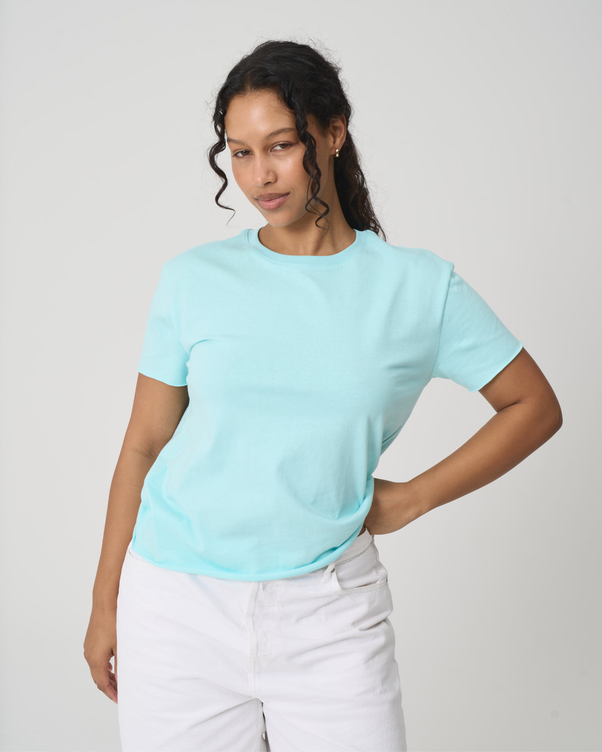Luisa Womens Tee Light Blue
