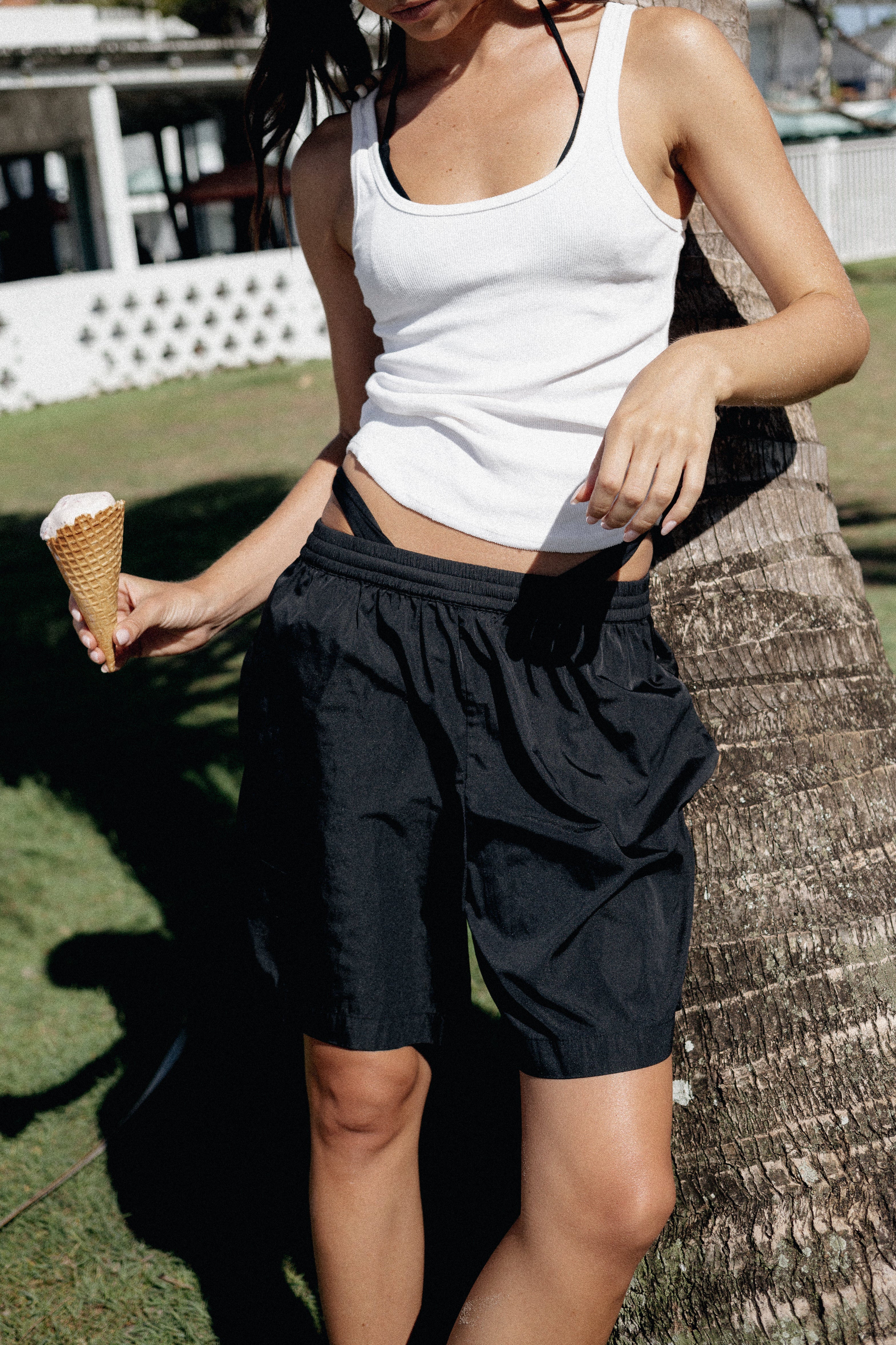 Lucy Scoop Tank White