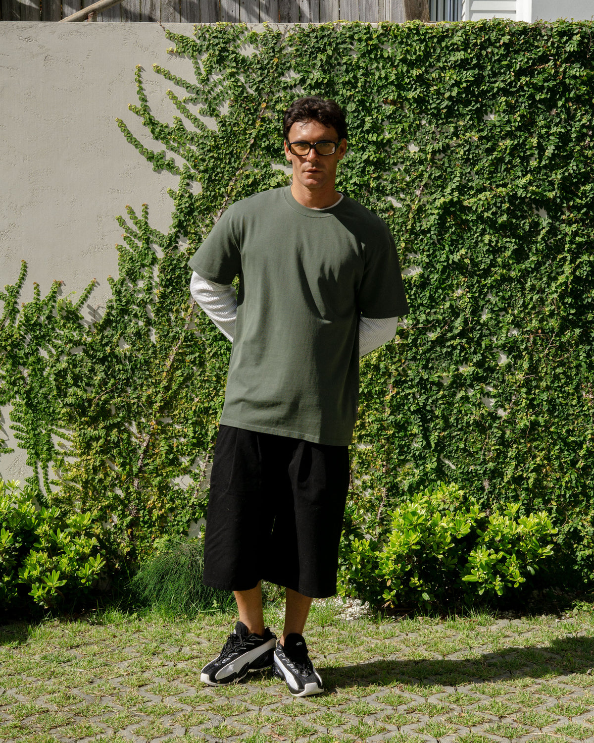 Austin Relaxed Unisex Tee Army Green
