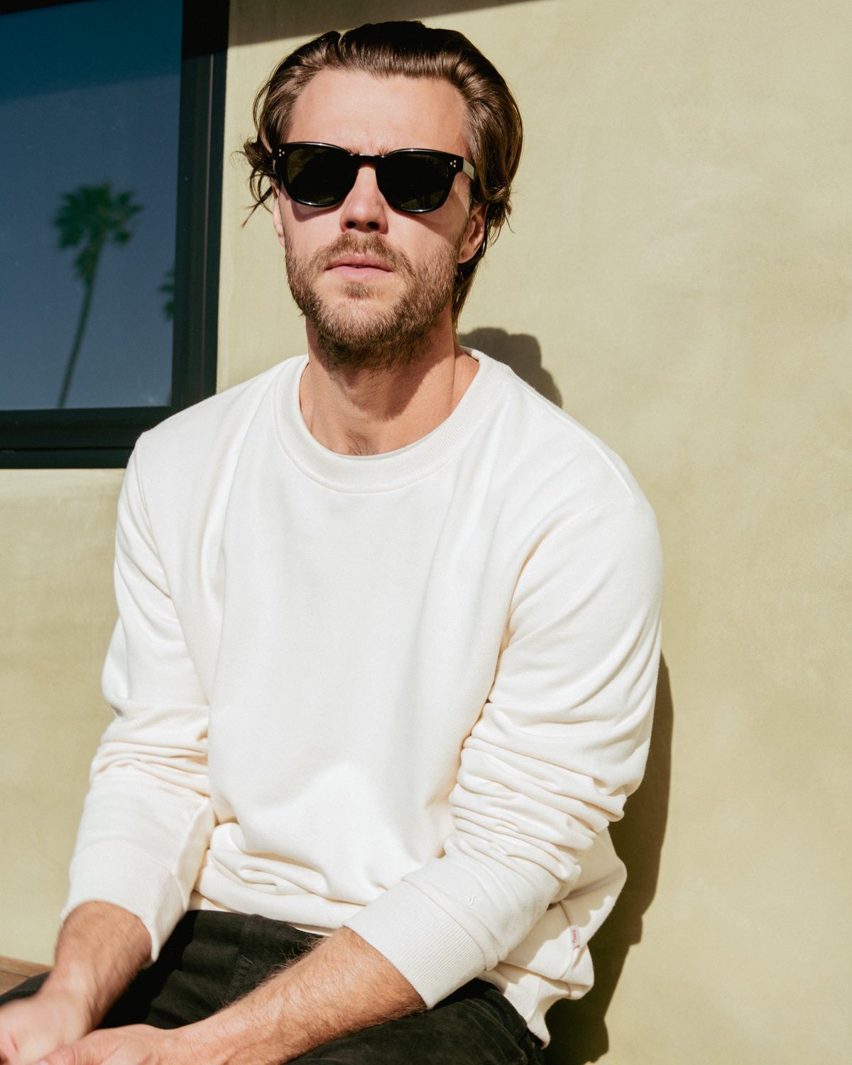 Destination Premium Crew Sweater Bone Crewnecks The Sauce Basics