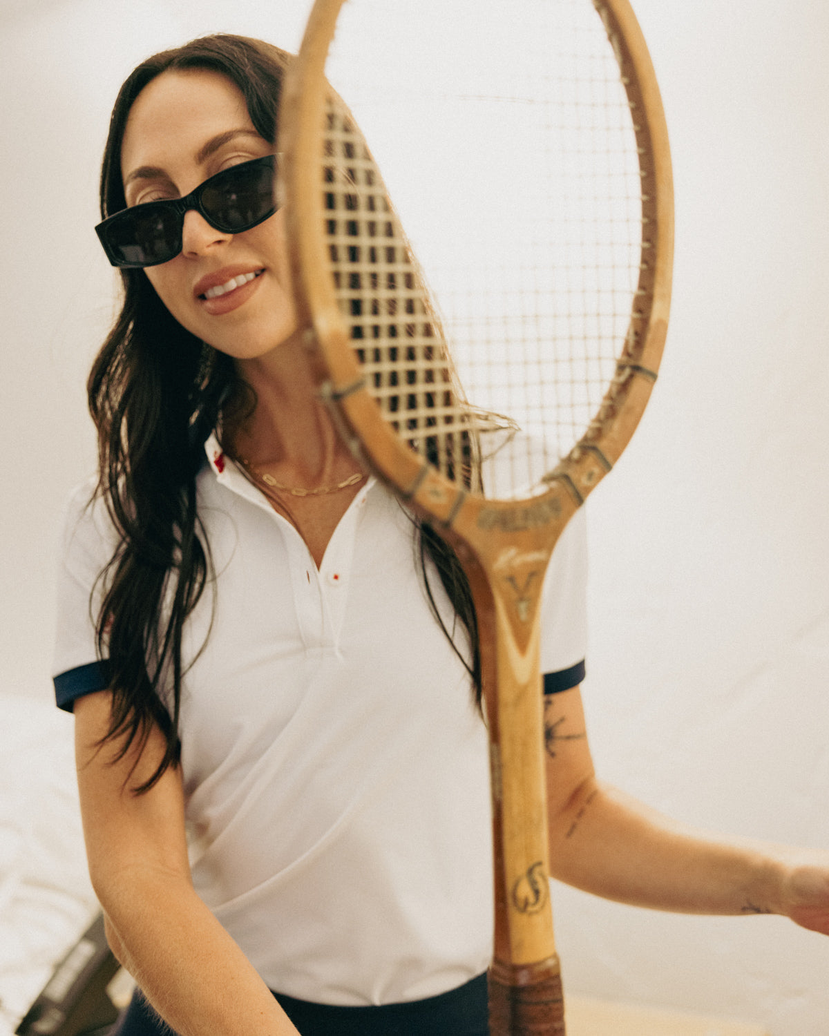 Womens Performance Polo White Polos The Sauce Basics