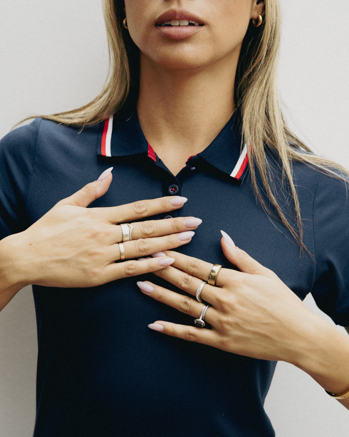 Performance Polo Dress Navy Dresses The Sauce Basics