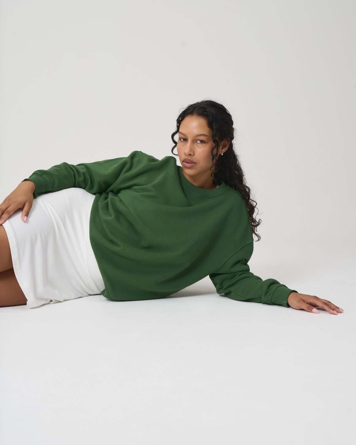 Chilli Unisex Crew Sweater Leaf Green