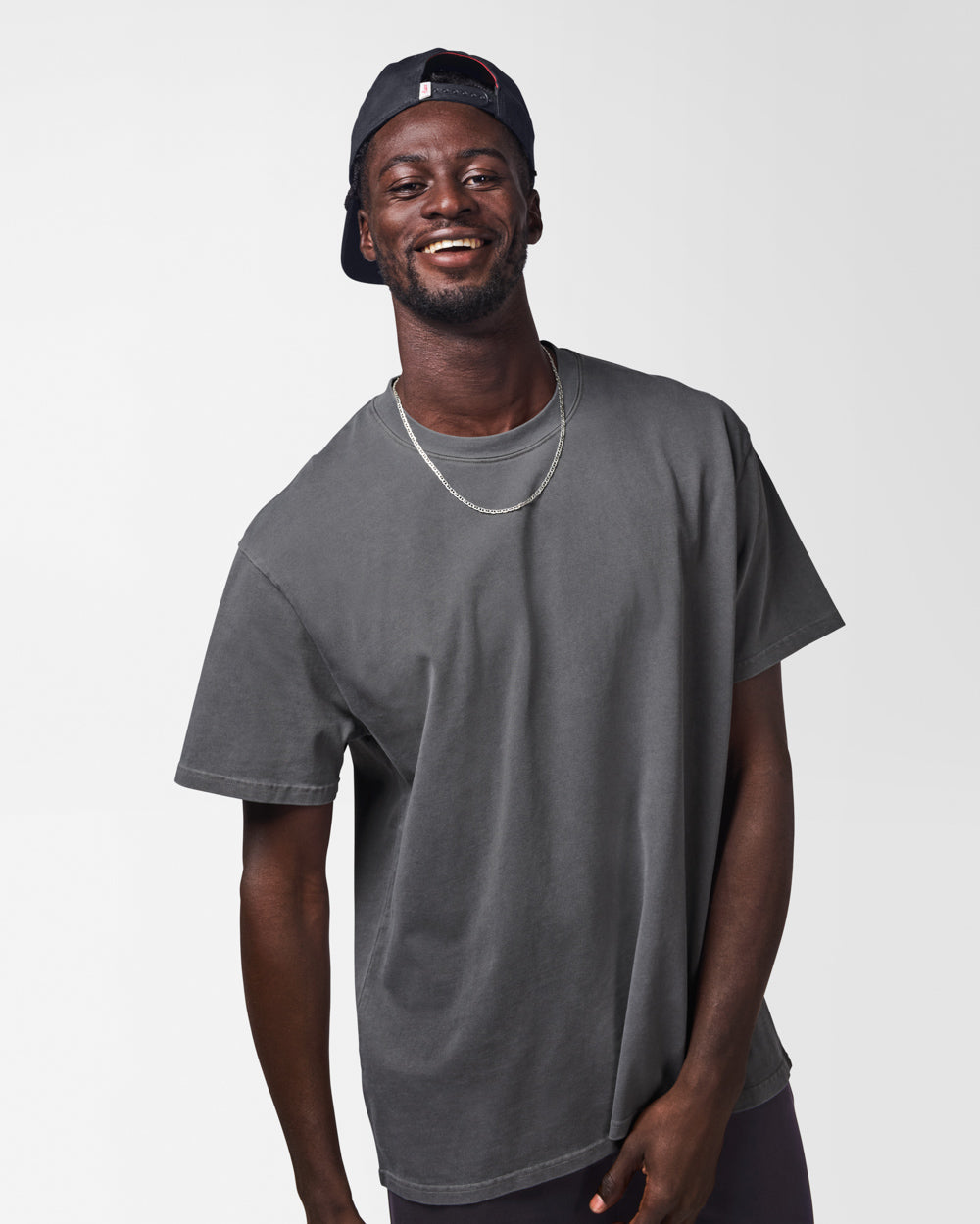 Austin Oversized Tee Charcoal Tees The Sauce Basics